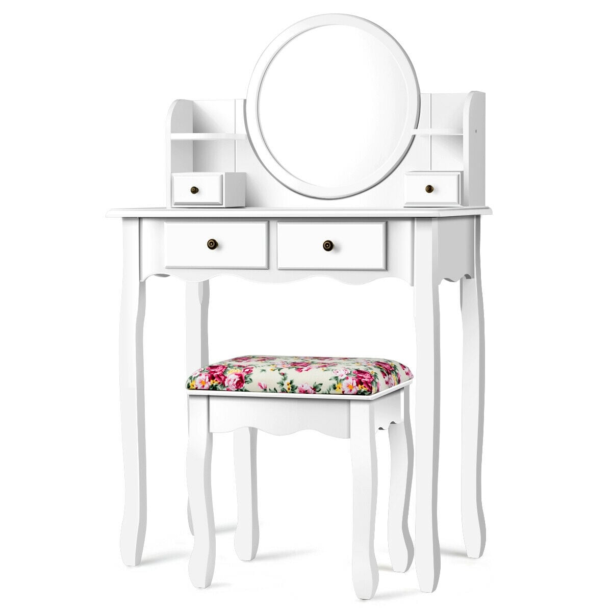 CASAINC WF-HYSN-66130WH 29.5-in White Makeup Vanity