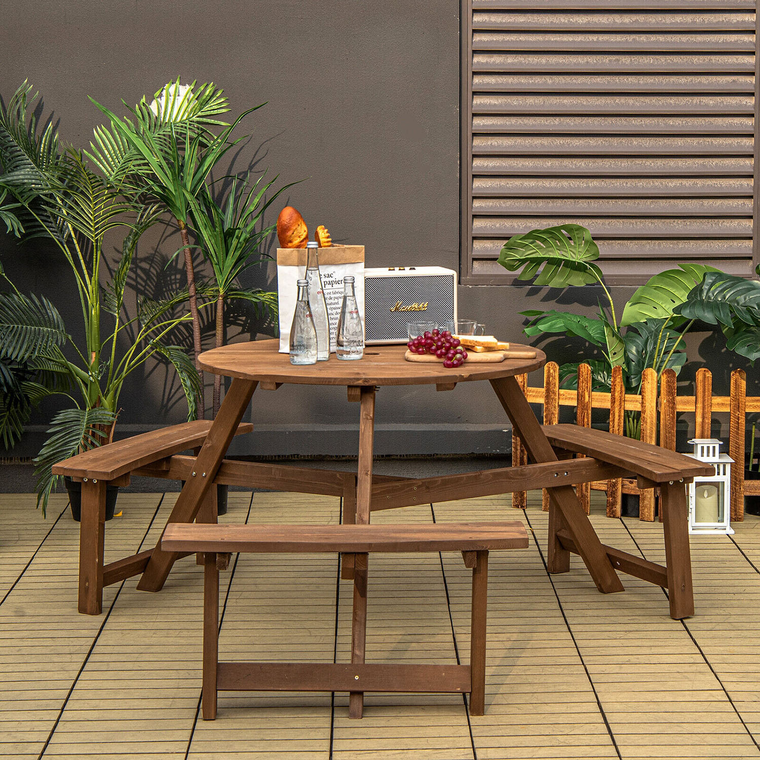 Clihome CL-TN-10434 Picnic-Tables - View #3