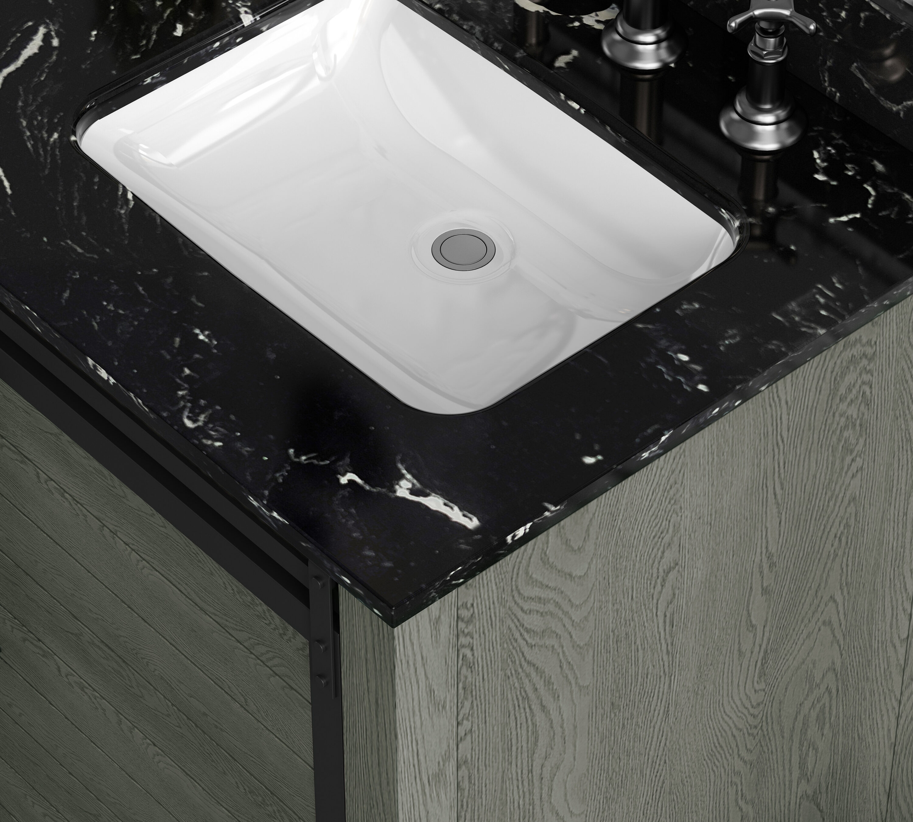 allen + roth TJ-0113V6022GR Bath-Vanity-Combo - View #12