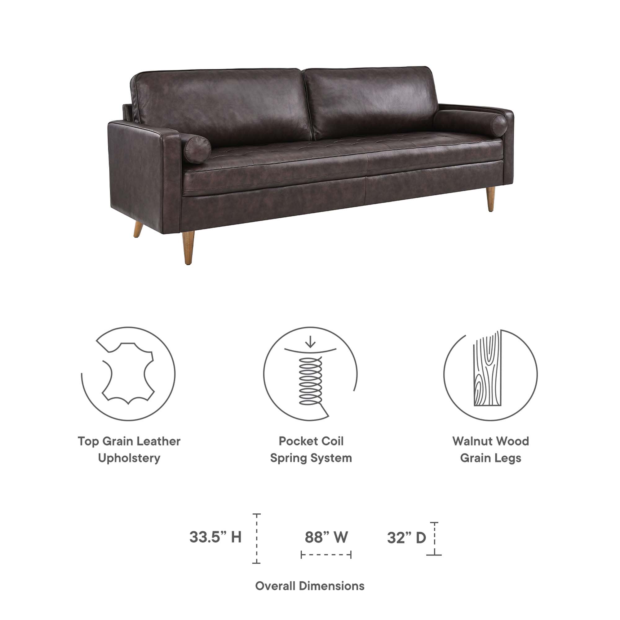 Modway EEI-5871-BRN Sofas-Loveseats - View #2