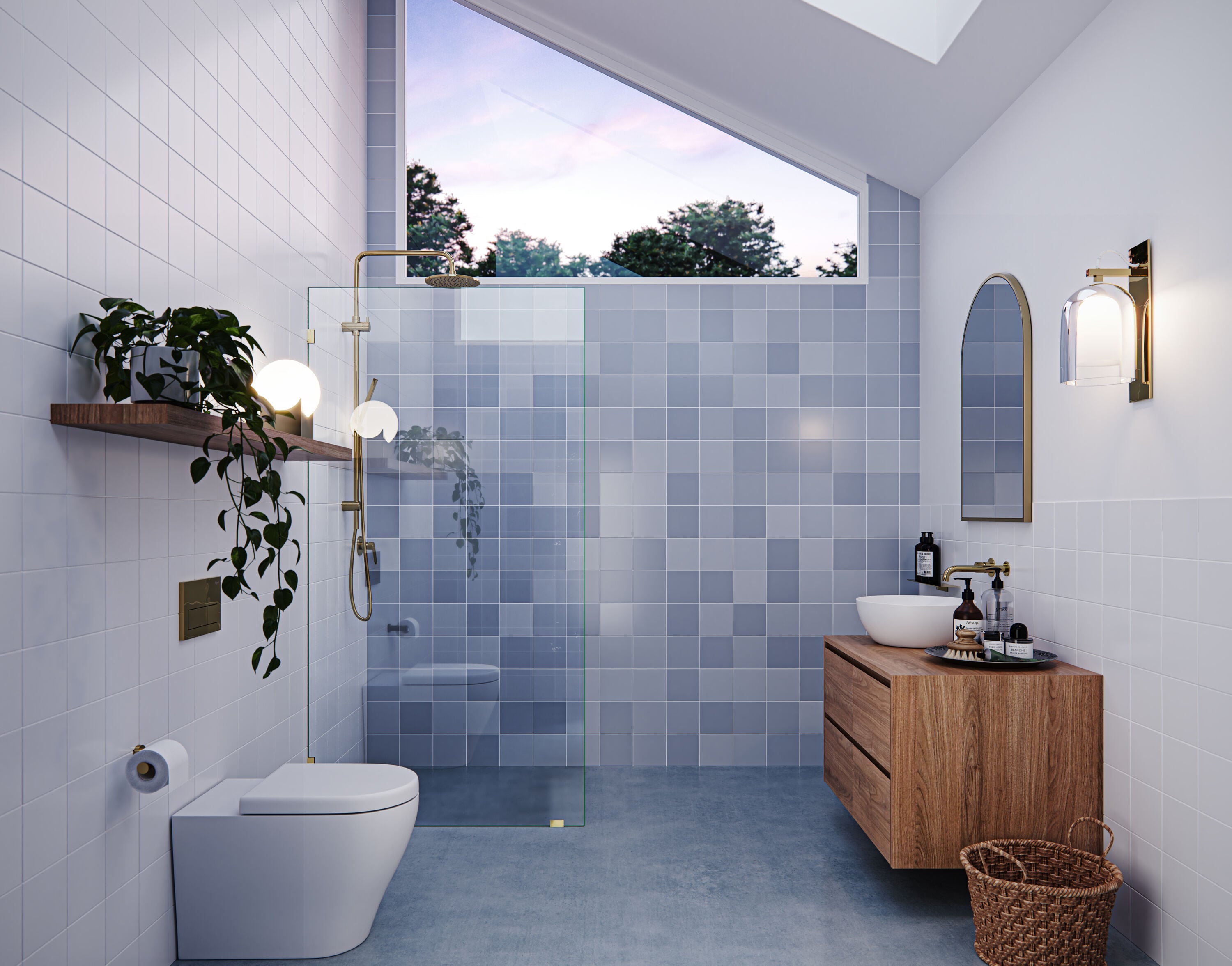 Glass Warehouse GW-SFP-34-PB Shower-Doors - View #2