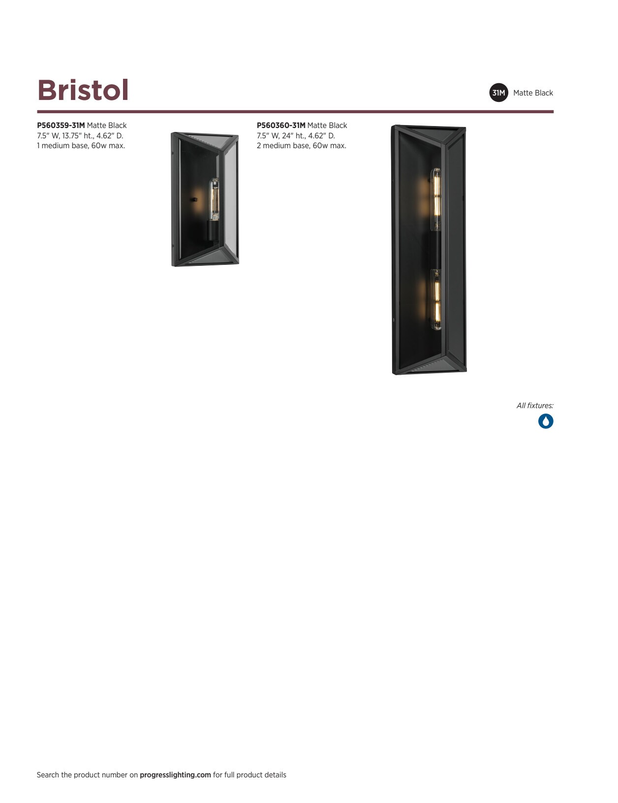 Matte Black Steel Outdoor Wall Lantern with Clear Glass
