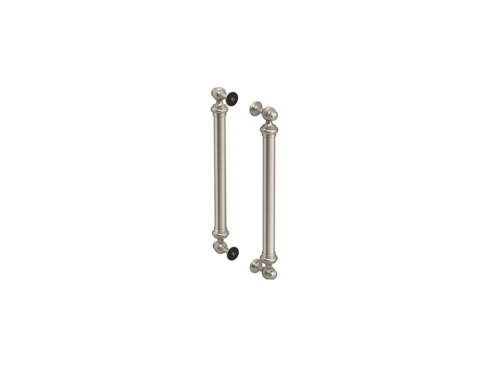 KOHLER Artifacts 16-7/16-Inch Back-to-Back Shower Door Handles in Vibrant Brushed Nickel #701728-BN