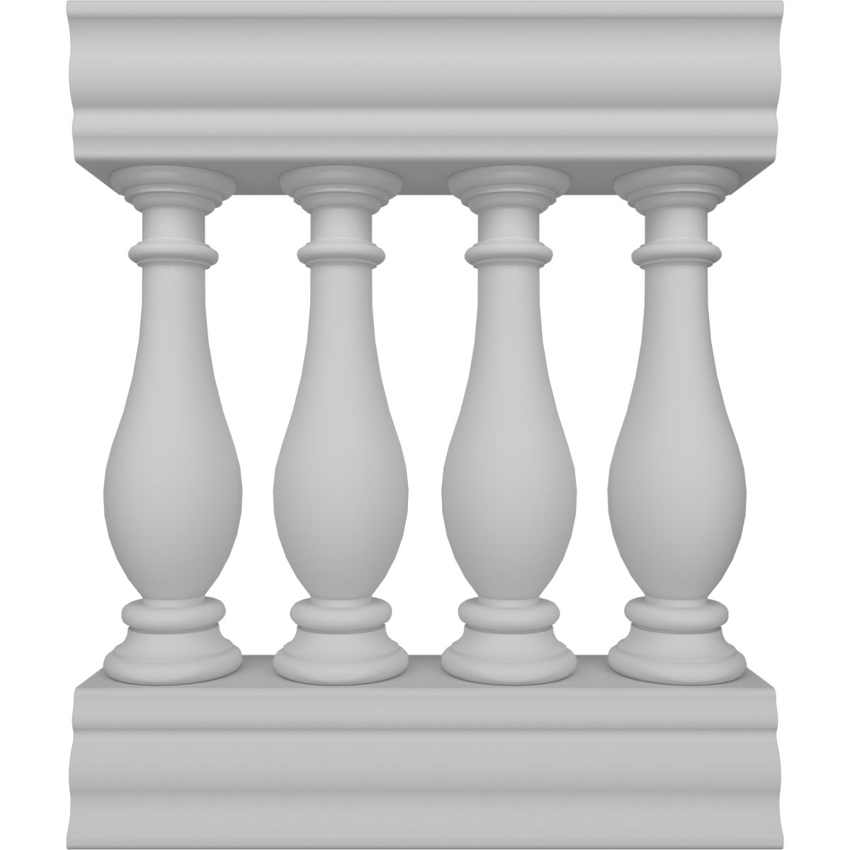 Ekena Millwork BALK32X024LGN FiberThane 2-Feet x 32-Inches Legacy Fiberglass Deck Rail Kit