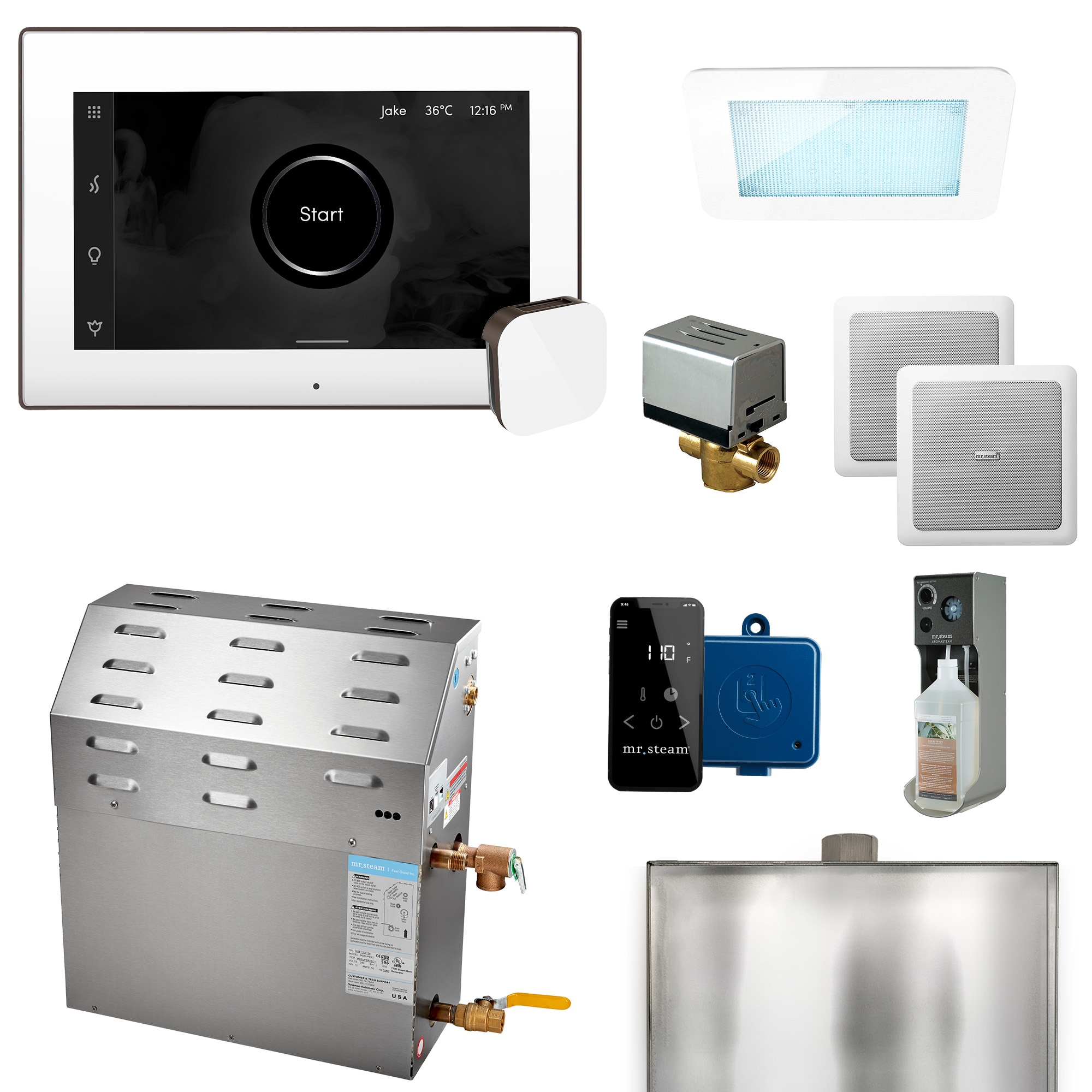 Mr. Steam 10C1ANDBBQJ Super (XDream) 10000-Watt Rubbed Bronze Steam generator control kit