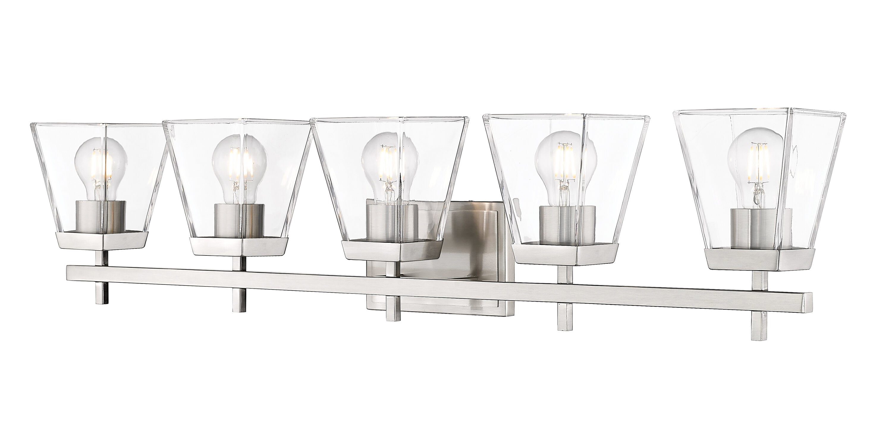 Z-Lite 819-5V-BN Lauren 39-in 5 -Light Brushed Nickel Transitional Vanity light