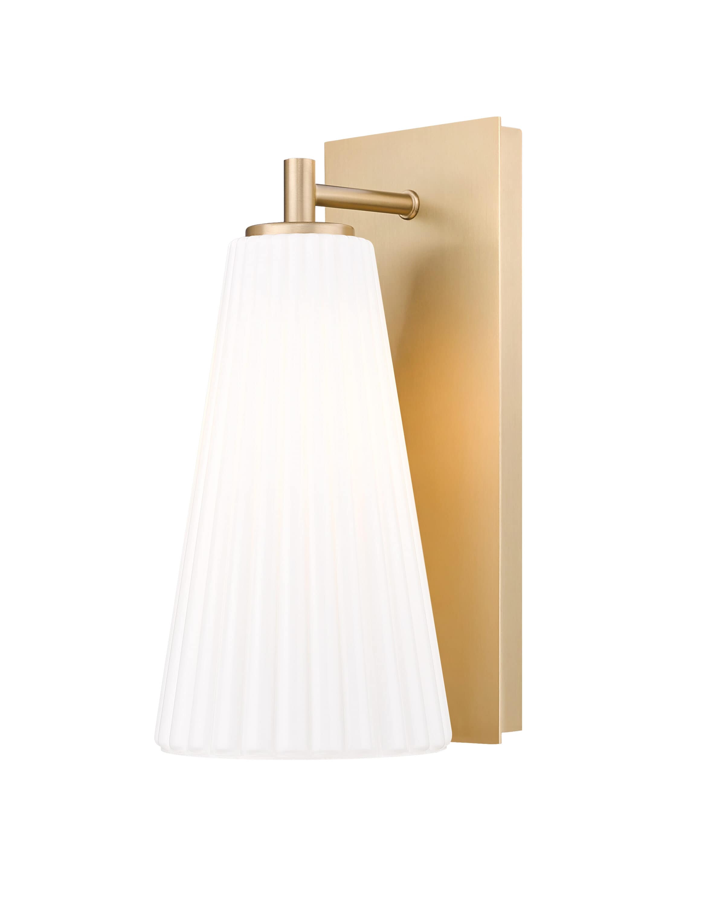 Z-Lite 3043-1SS-MGLD Farrell 6-in W 1 -Light Gold Transitional Wall Sconce