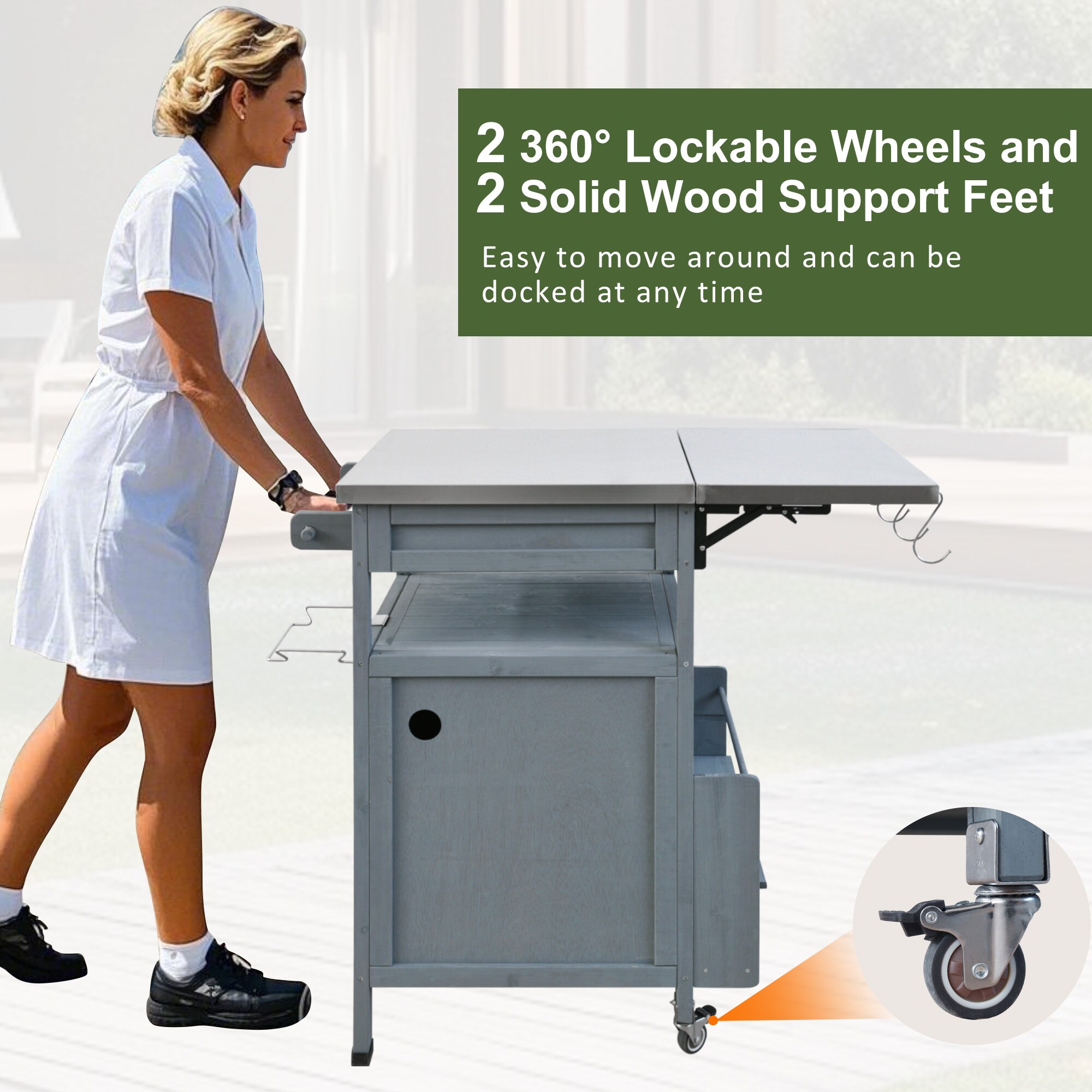 ModernLuxe N707P228272G Outdoor-Carts - View #6