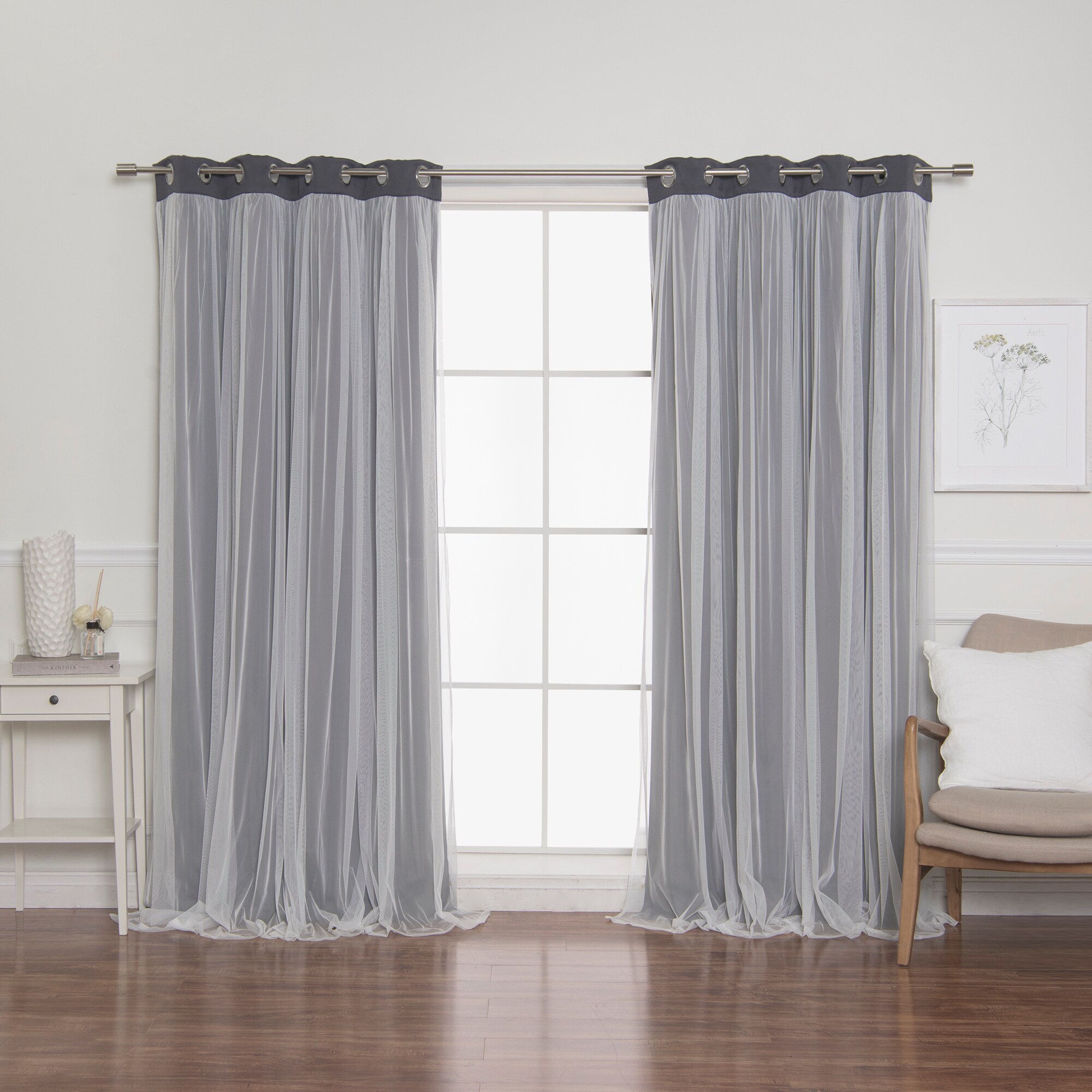Best Home Fashion GR-MARRYME-108-DK.GR curtains - View #5