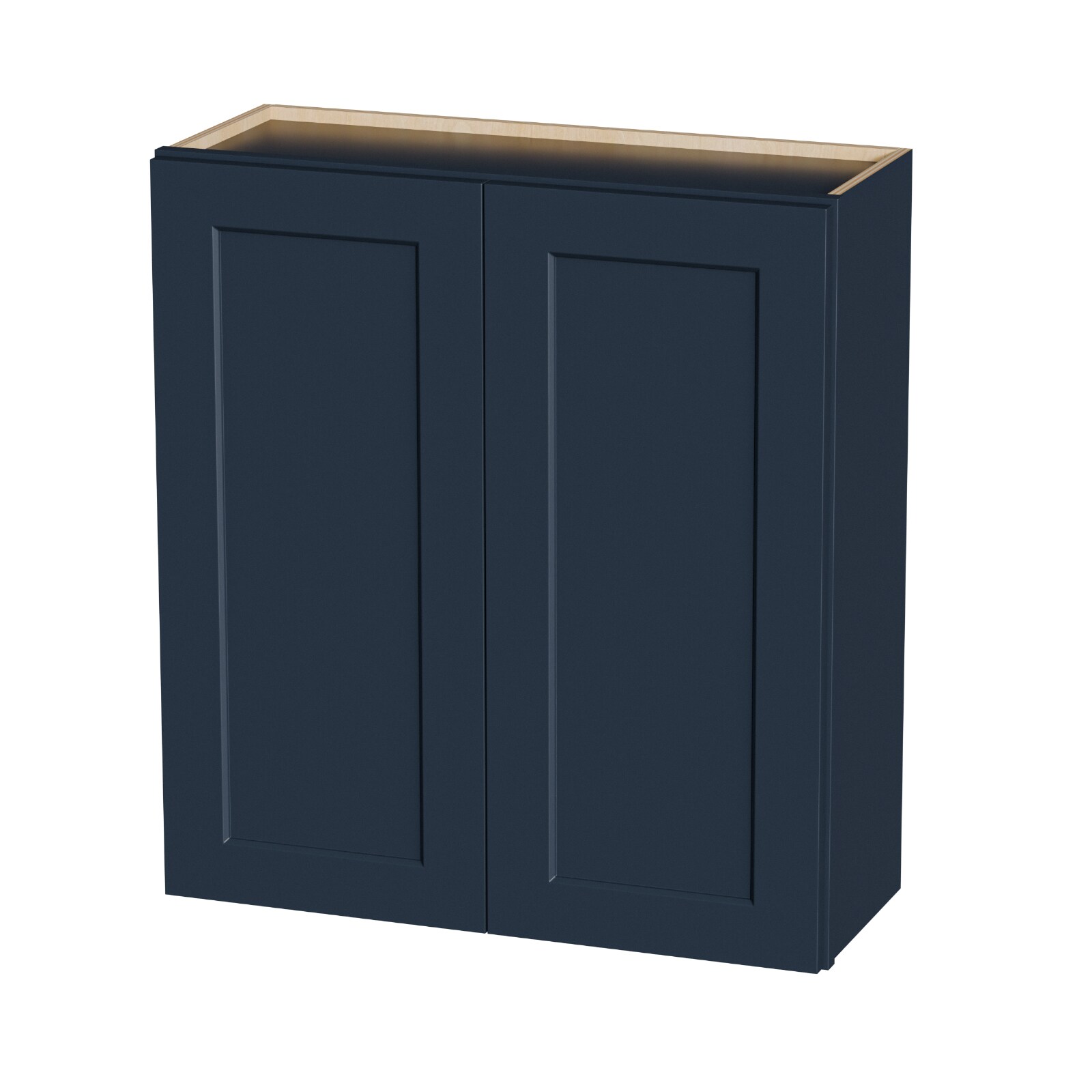 Vanityfus 33W x 12D x 36H inch Navy Blue Bathroom Wall Cabinet Solid ...