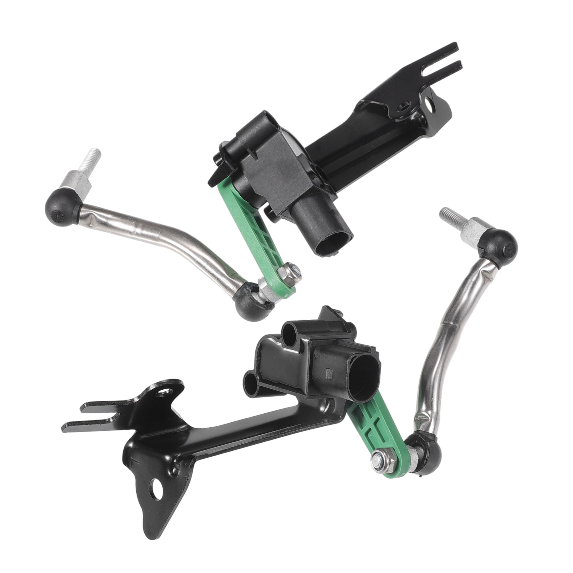 Unique Bargains No.8R0941285D Suspension Ride Height Level Sensor for Audi Q5 2009-2017/ Front Left Right Headlight Level Sensor/ Durable Metal/ 1 Pair Black