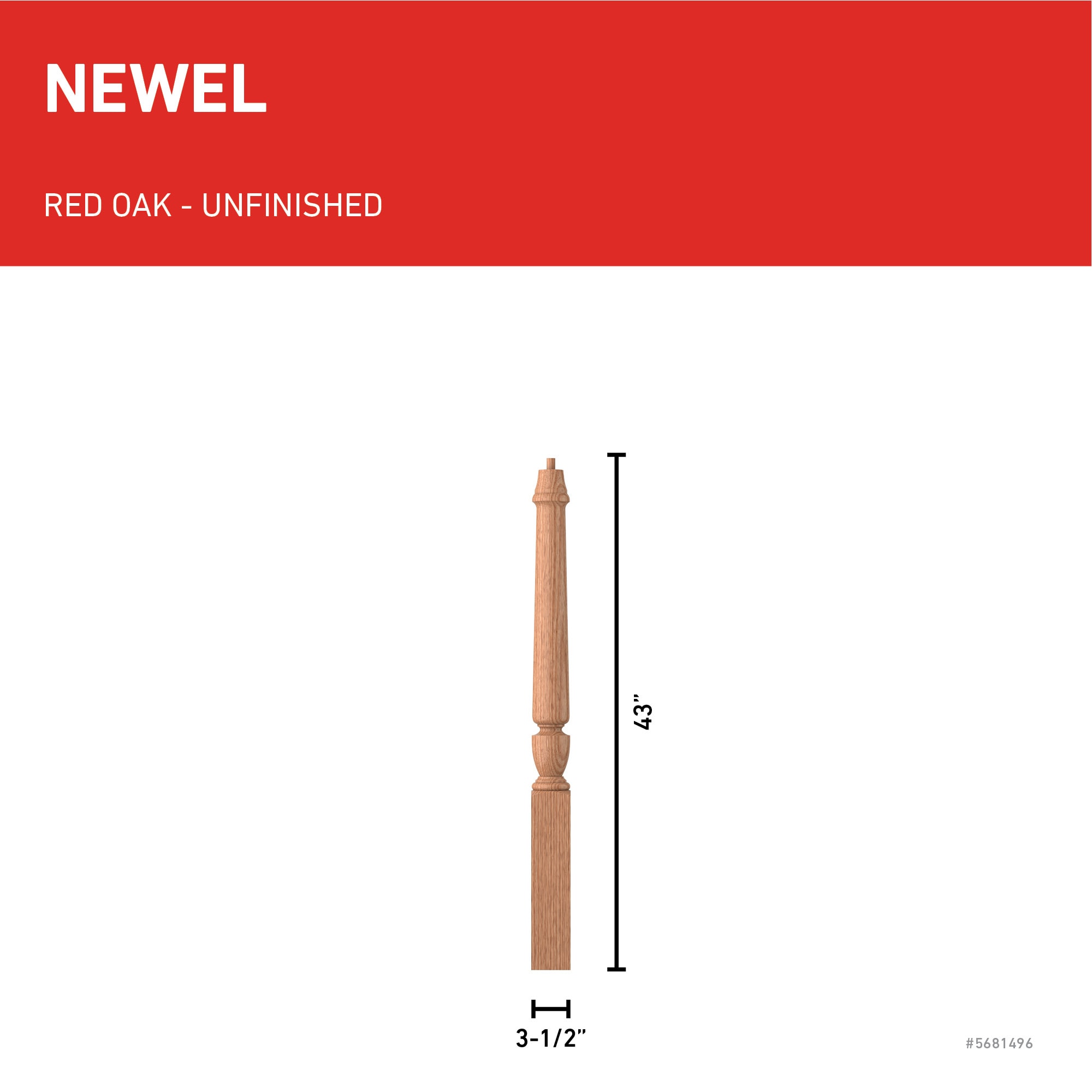L.J. Smith Stair Systems LJP-3010-O Interior-Stairpart-Newel-Posts - View #3