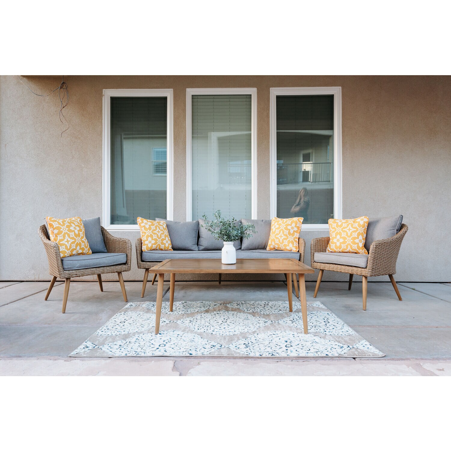 Mod Furniture JADEN4PC-GRY Patio-Conversation-Sets - View #6
