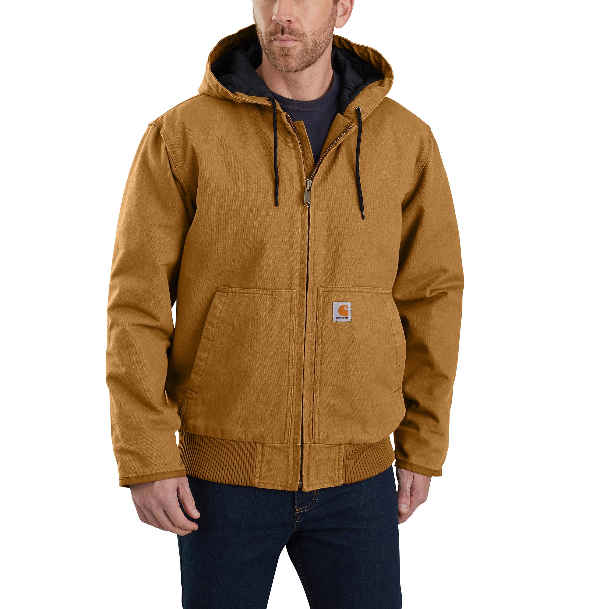 Carhartt Men's Brown Tall Washed Duck Active Jacket