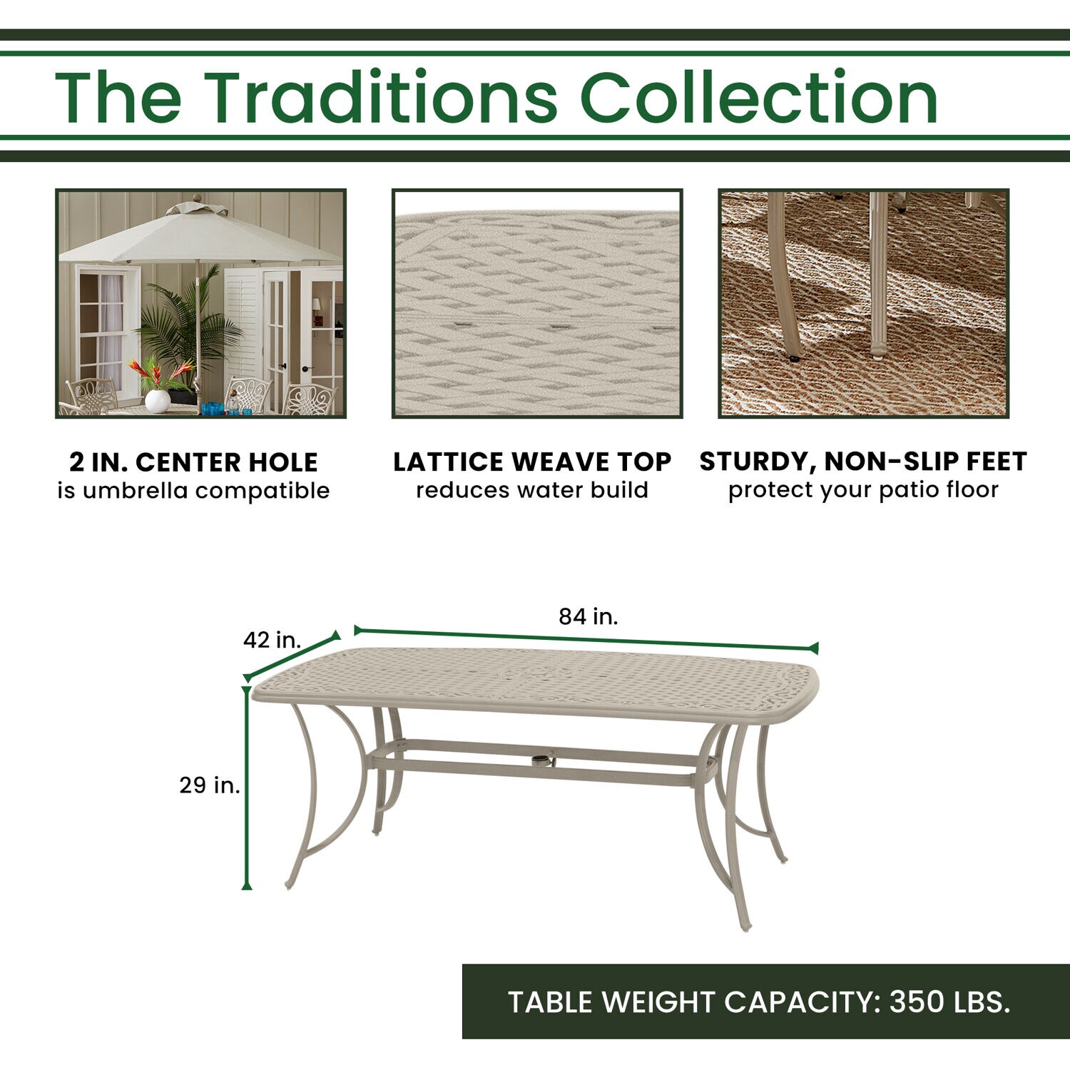 Hanover TRADDNS9PCSW2-BE-SU Patio-Dining-Sets - View #3