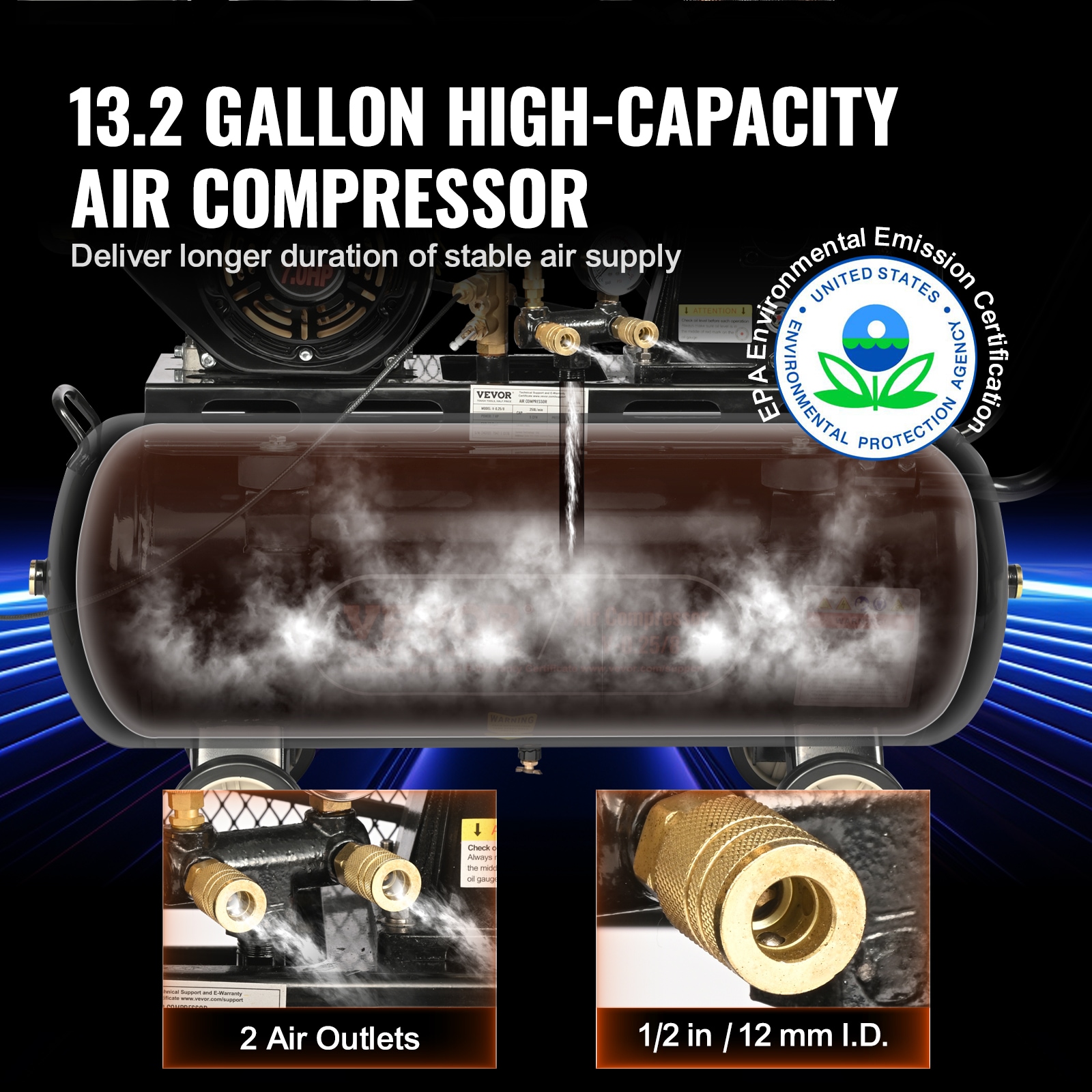 VEVOR QYKYJ10JL000XAYWDV0 Air-Compressors - View #3
