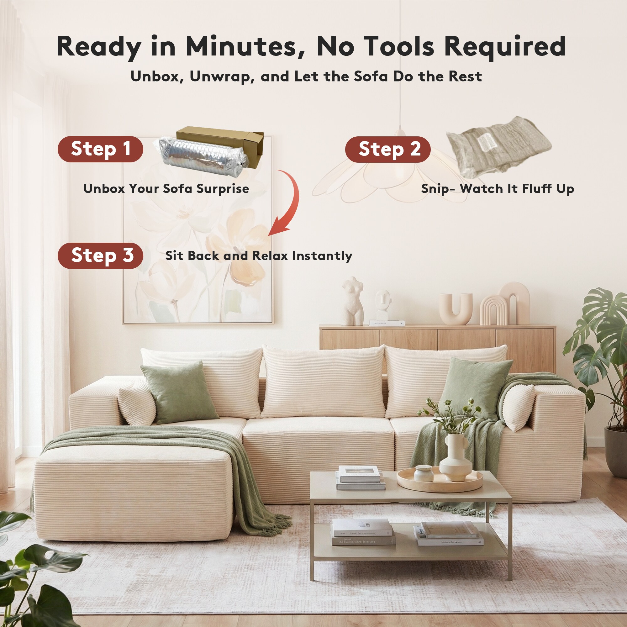 VOUA SAF-XNELD3-BE Sofas-Loveseats - View #7