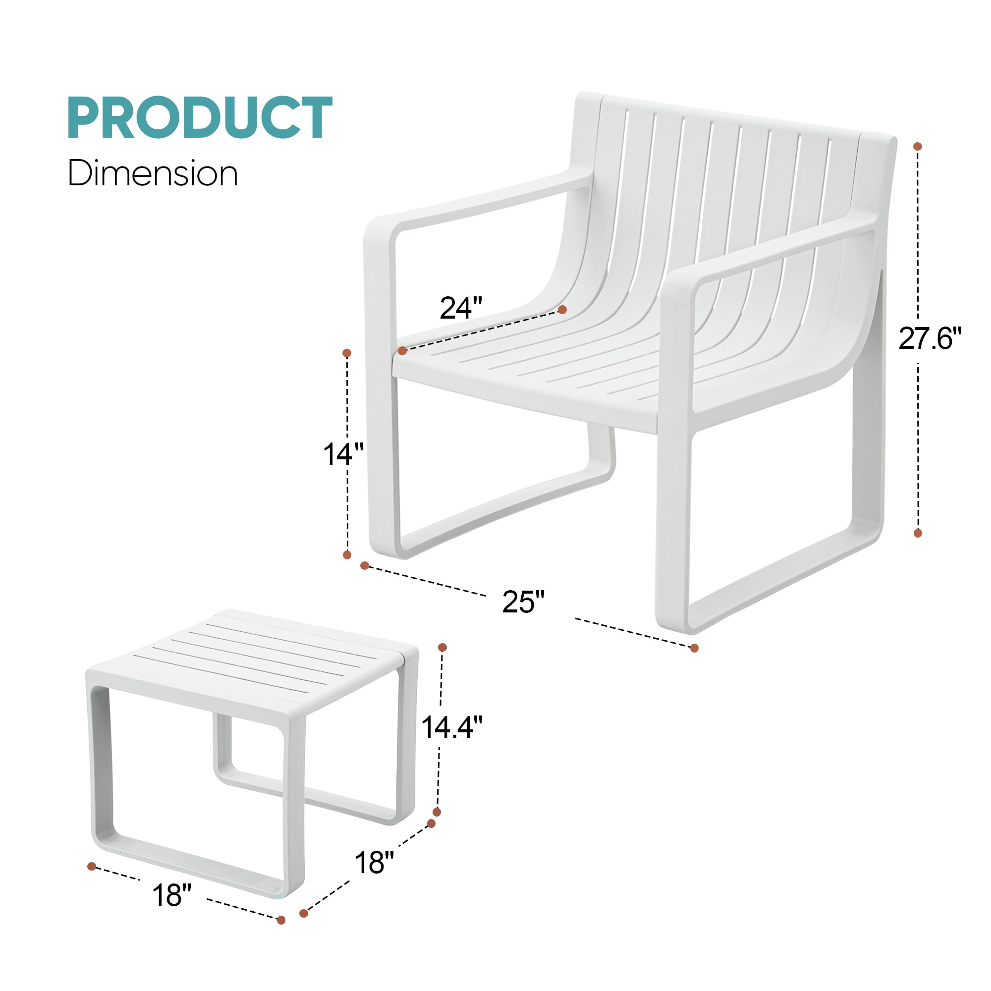 Werph LSP2W Patio-Conversation-Sets - View #4
