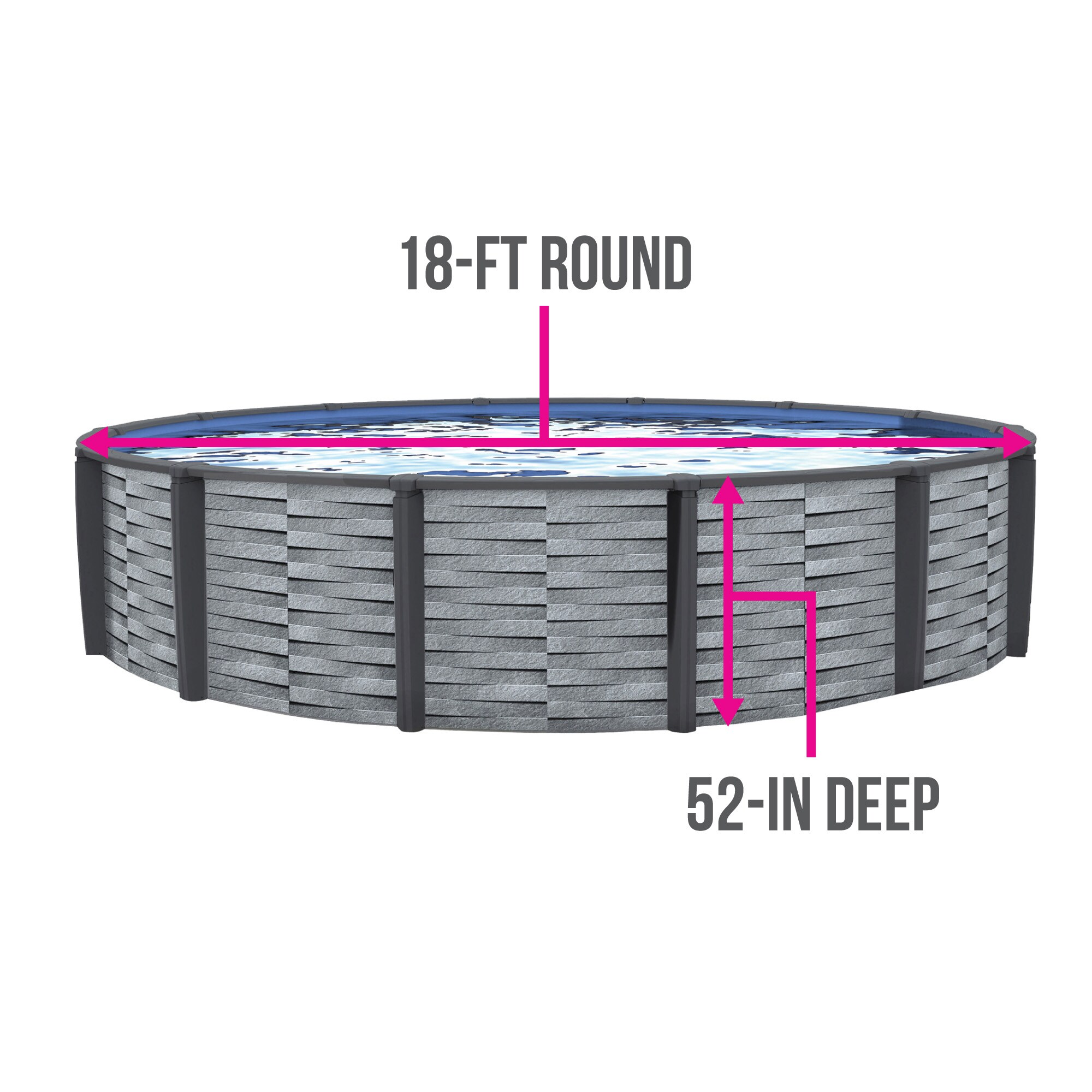 Blue Wave 18-Feet Round Liner Pad for Above Ground Pools Gray