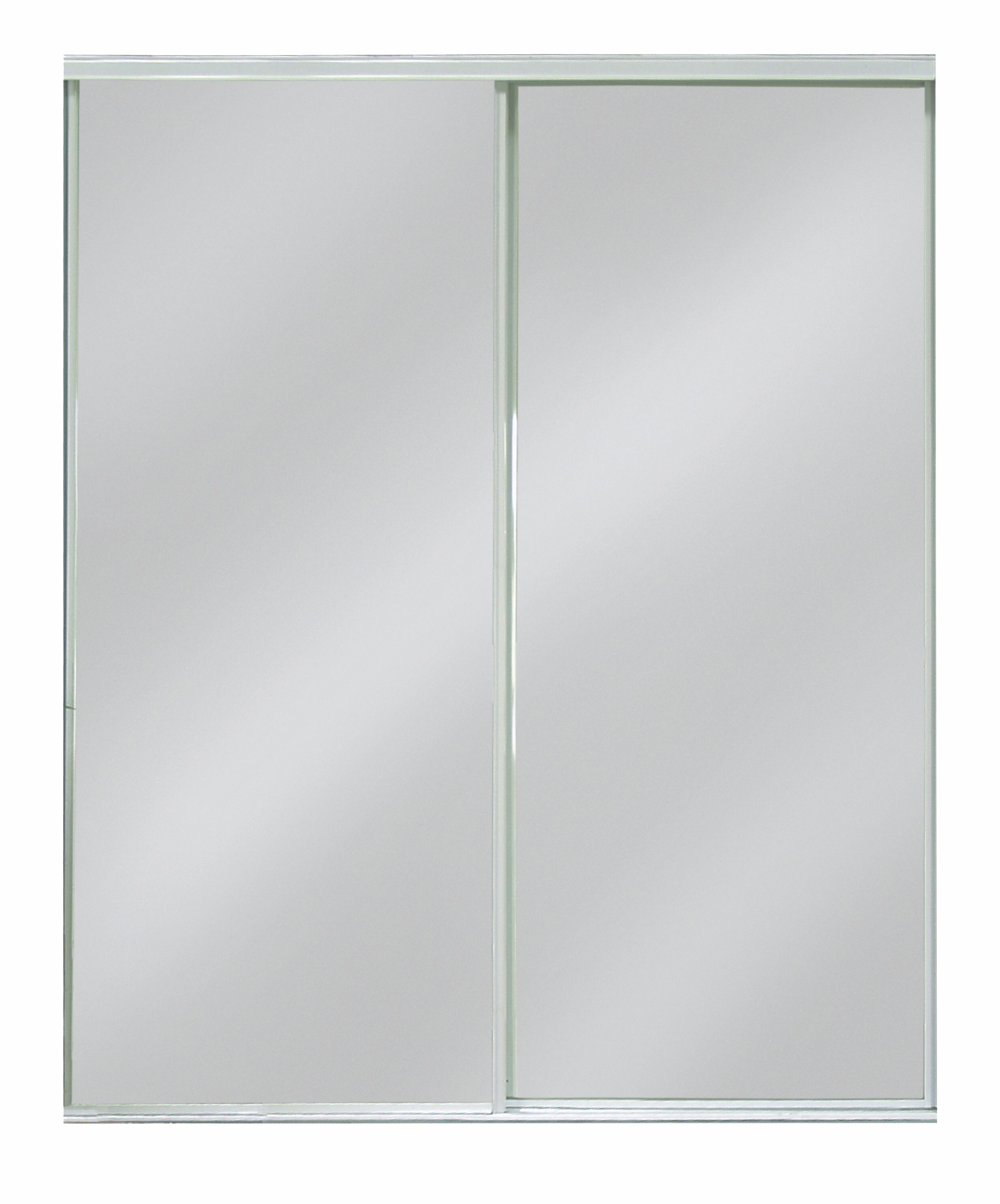 RELIABILT 9500 Walden 48-in x 80-in White /Panel MirrorMirrored