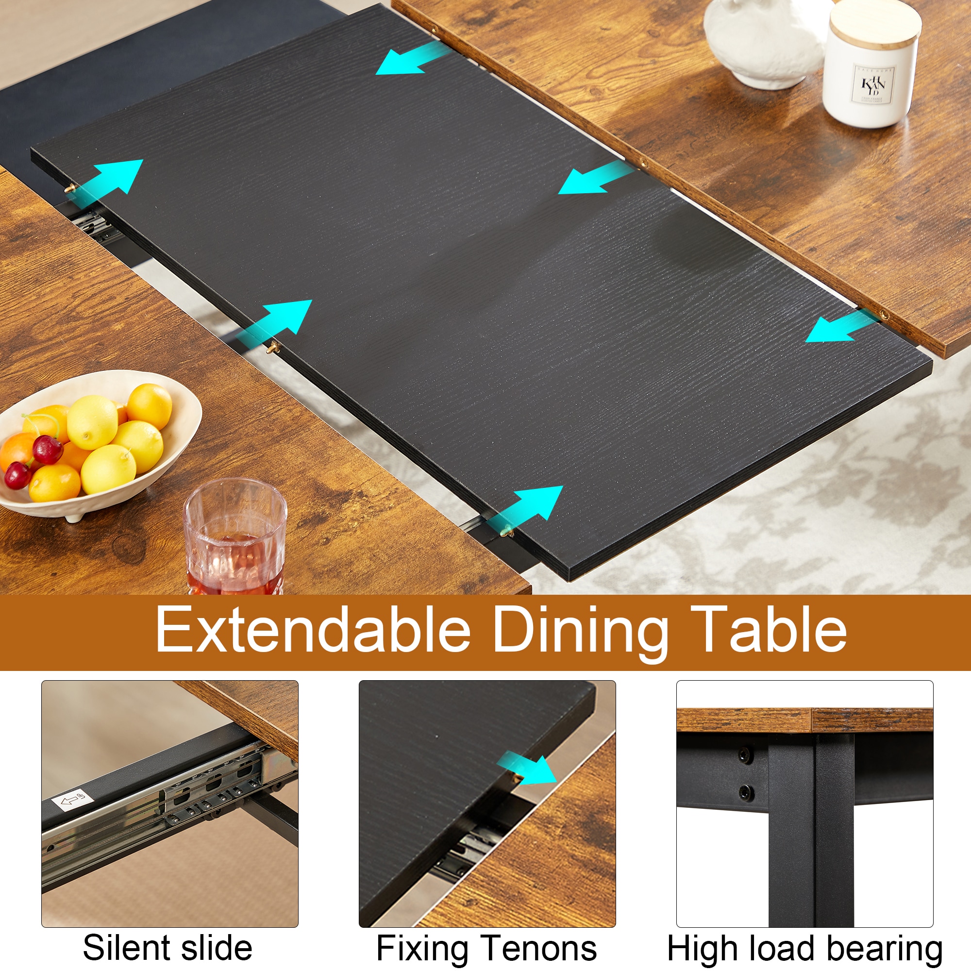 Vecelo LOE-TC17-BRN Dining-Sets - View #5