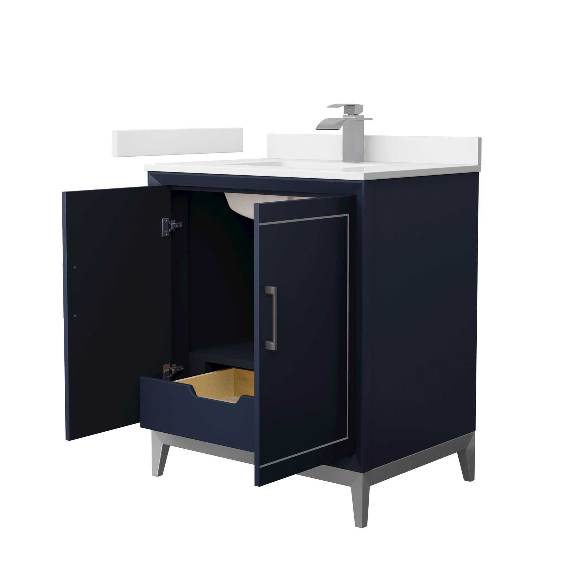 Wyndham Collection WCH515130SBNWQUNSMXX Bath-Vanity-Combo - View #2