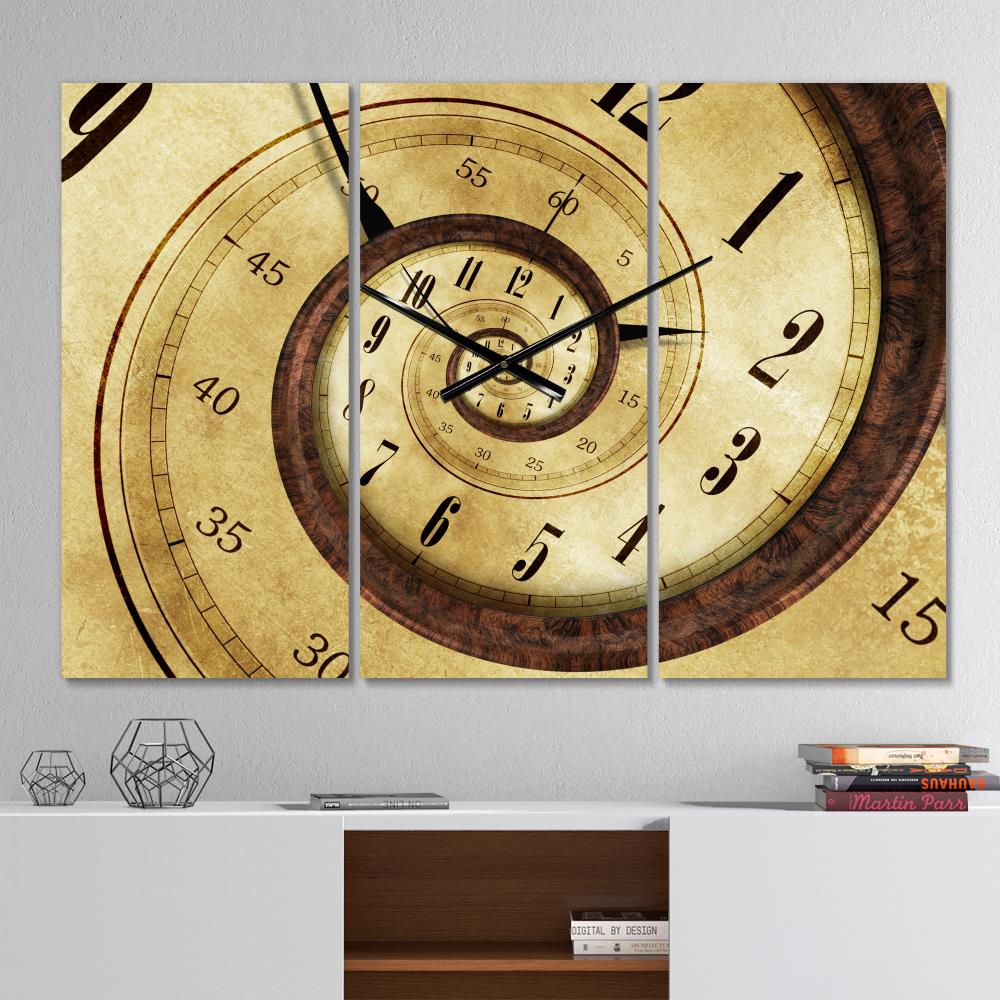 Designart Analog Rectangle Wall Modern Clock in the Clocks department ...