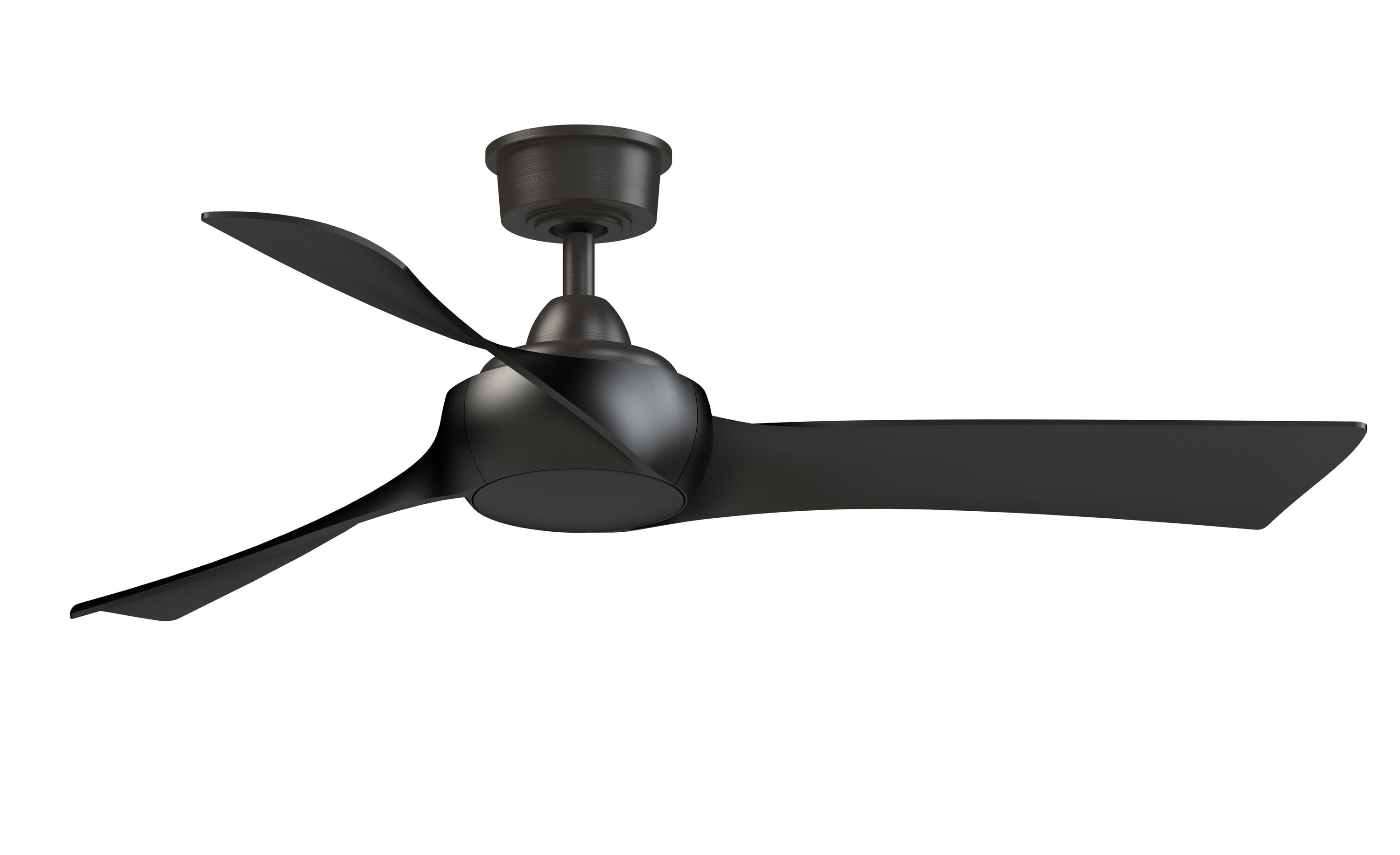 Fanimation Wrap Custom 52-in Dark Bronze with Black Blades Indoor/Outdoor Smart Ceiling Fan Light Kit Compatible and Remote (3-Blade) FPD8530DZ-52BL Sansujyuku sansujyuku.com