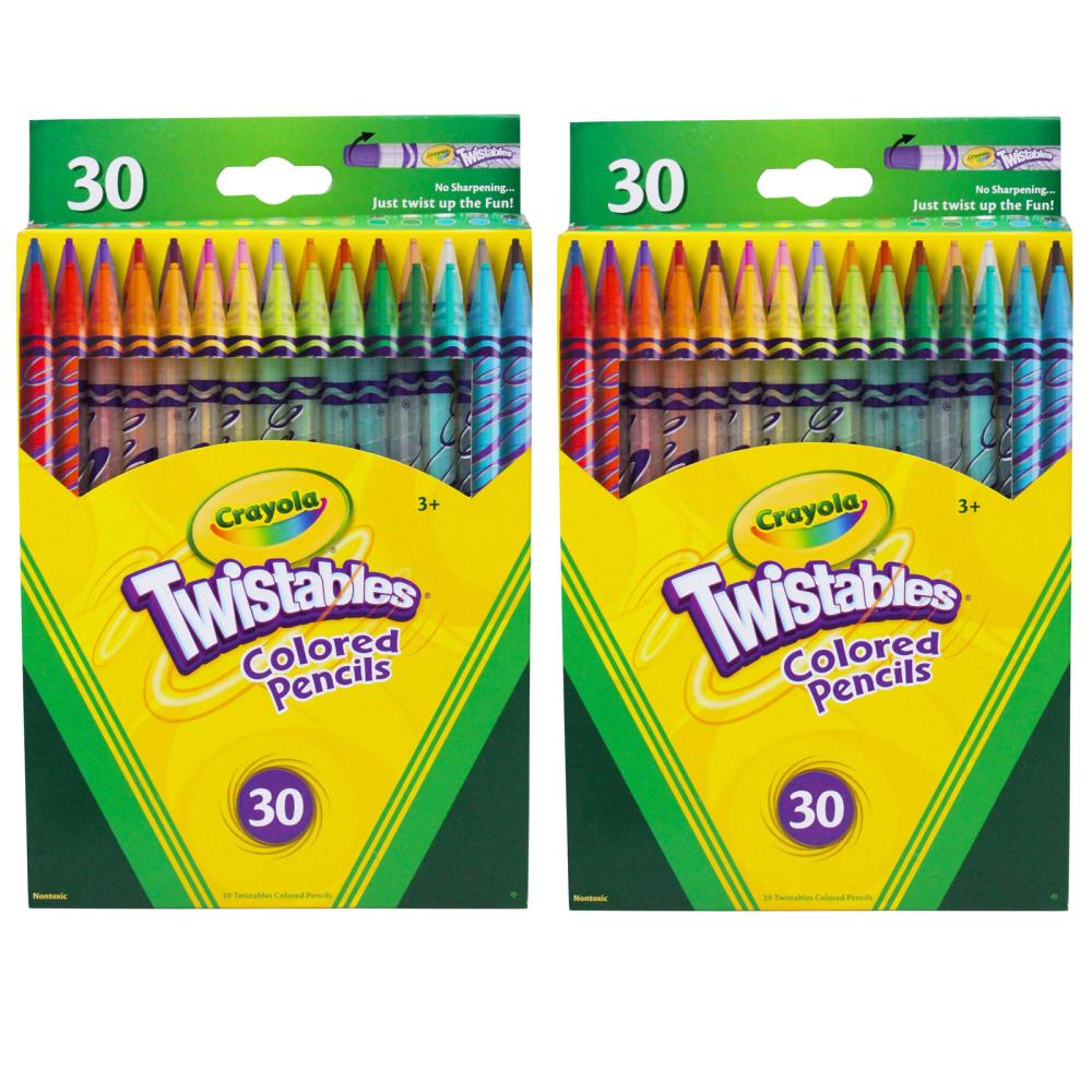 Crayola 12 Coloured Pencils Draw Children School Office Kids Gifts-Free post 