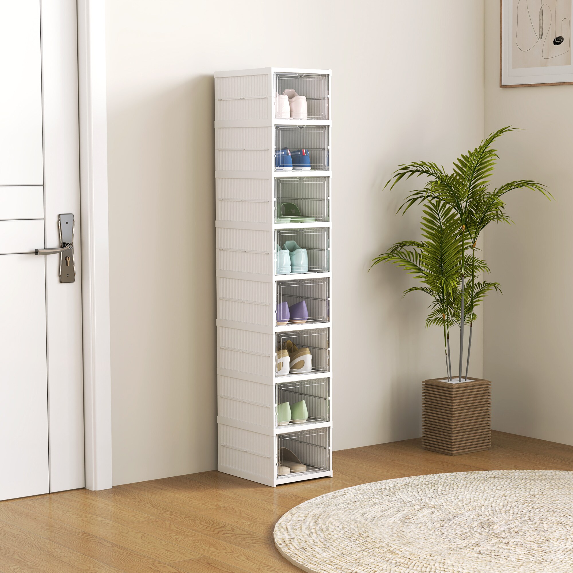 HomCom 837-570V00WT Coatrack-Stands-Pedestals - View #2