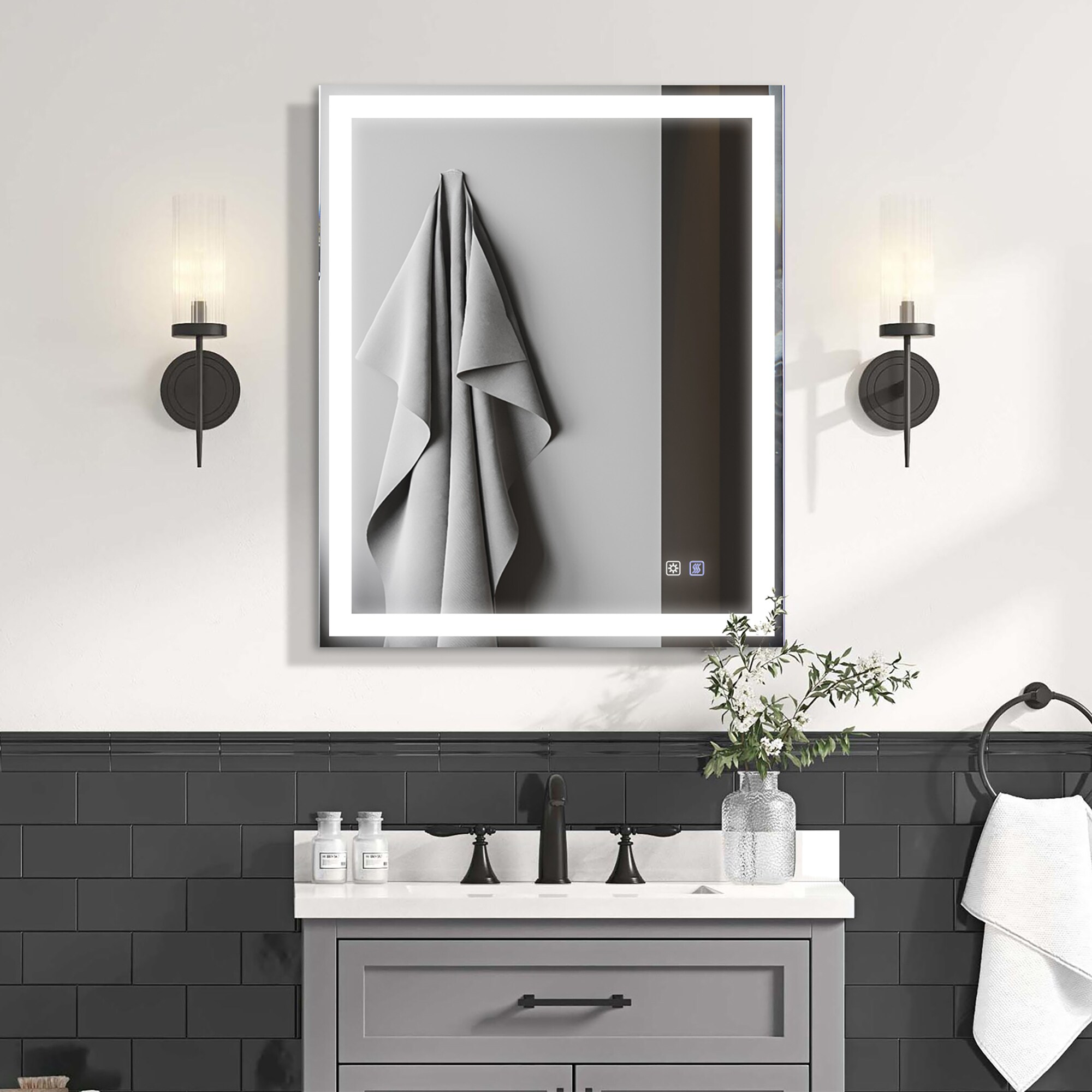 Forclover JSEXJQ3036-BV Framed-Bath-Mirrors - View #3