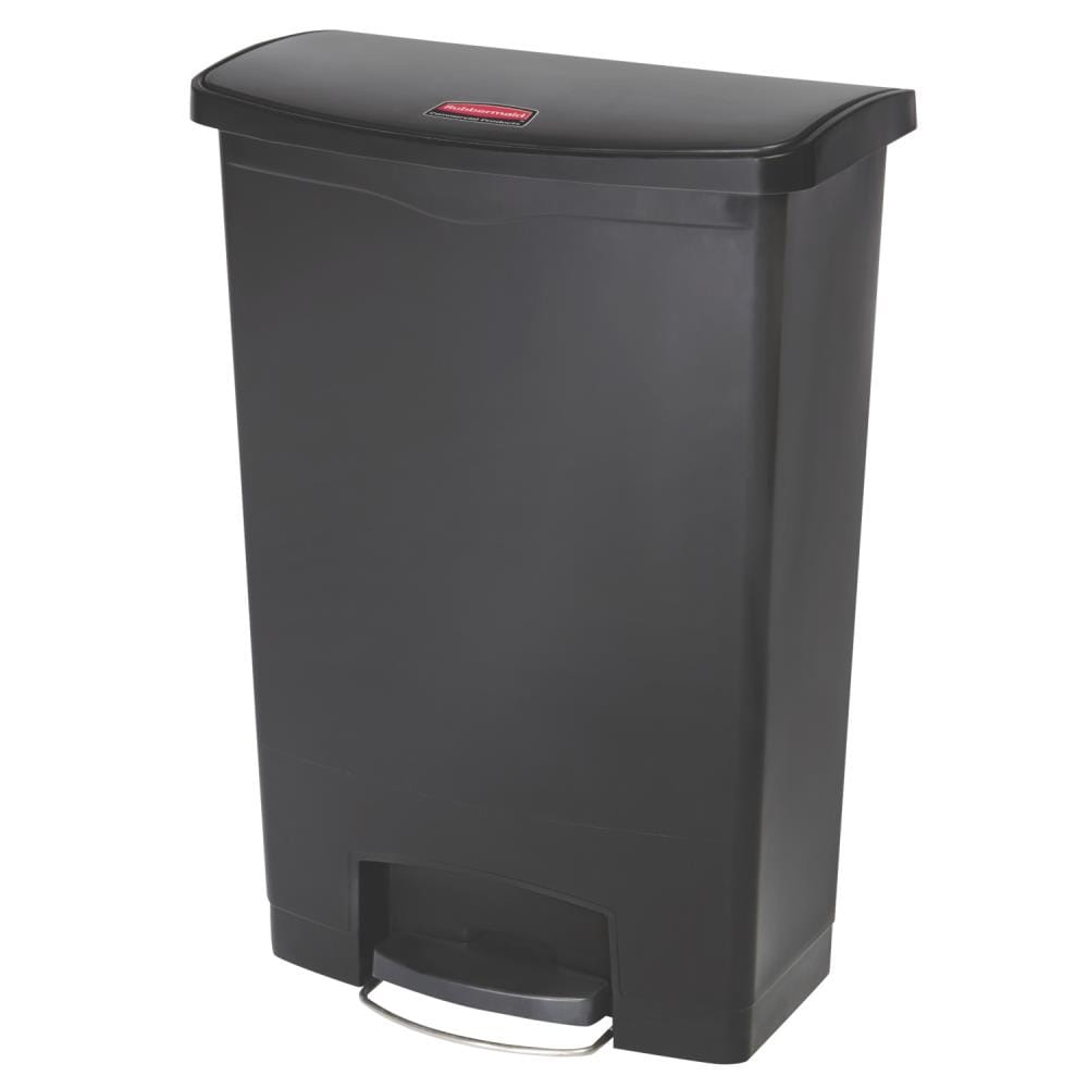 Project Source 23- Gallons Black Plastic Touchless Kitchen Trash Can Indoor  in the Trash Cans department at