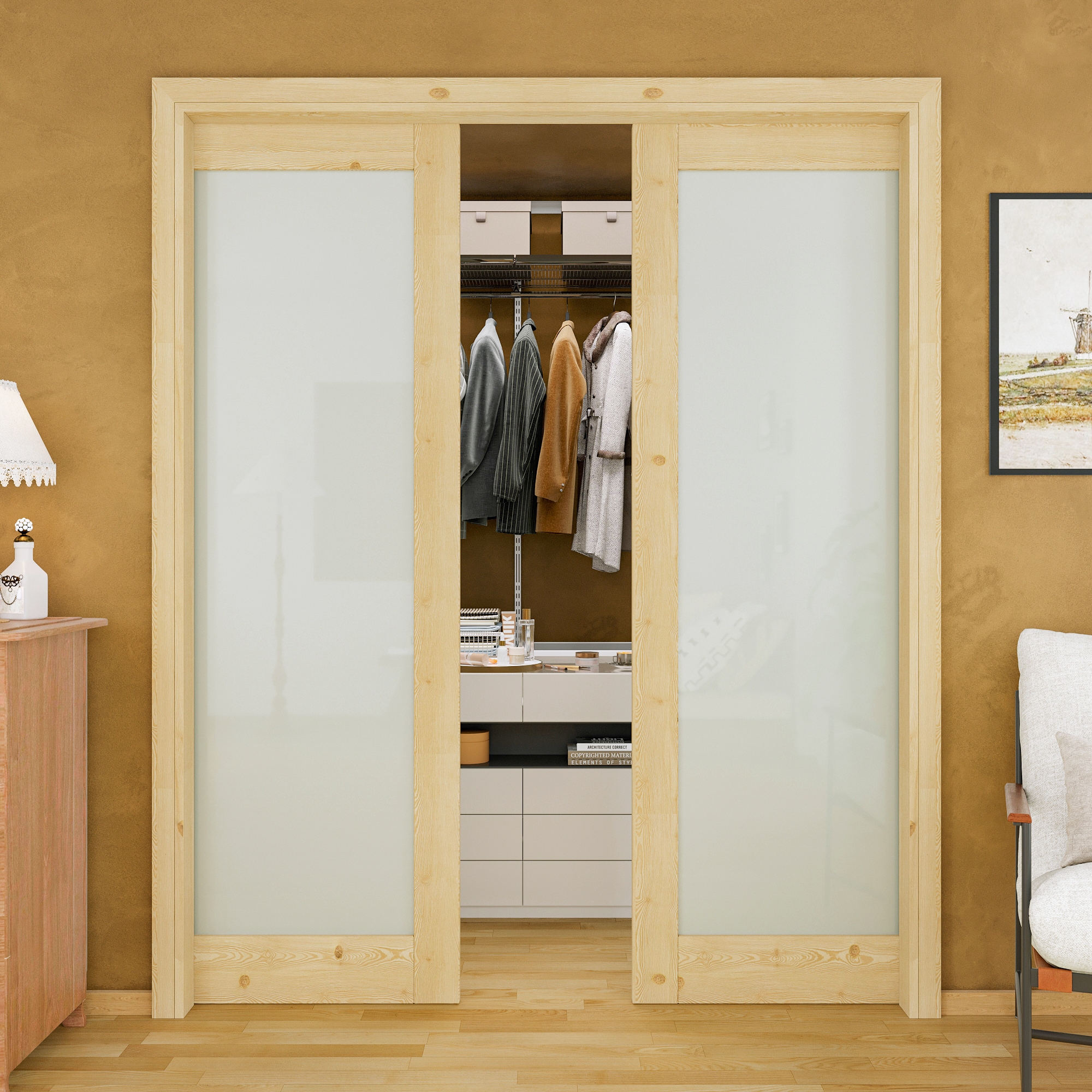JUJUBON IN-PDPK-P1-72 Pocket-Doorframe-Screens - View #2
