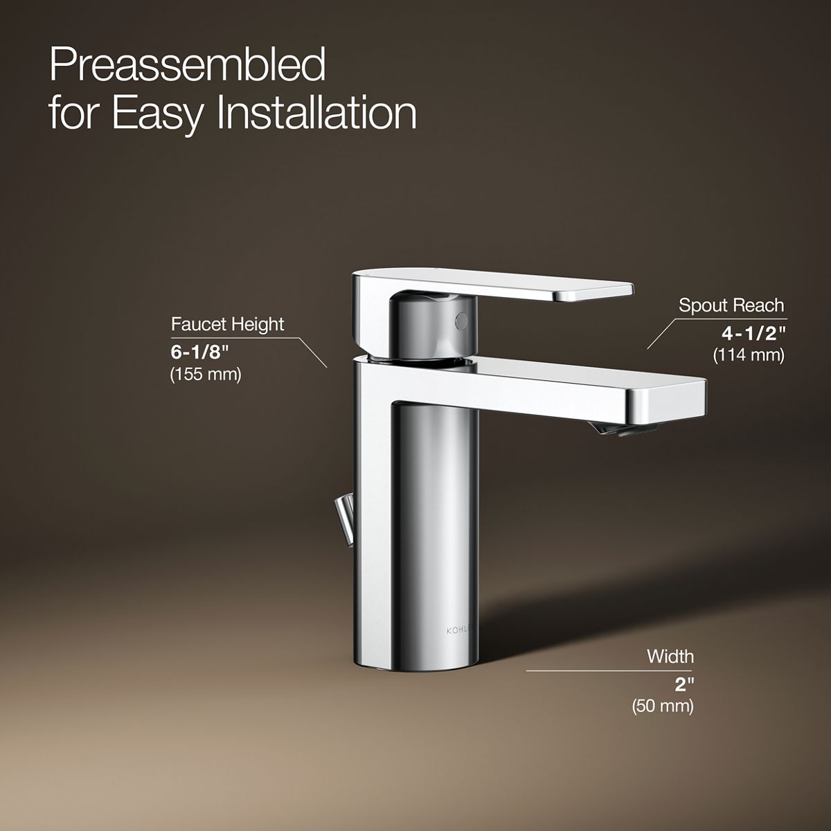 KOHLER K-23472-4K-CP Lavatory-Faucets - View #4
