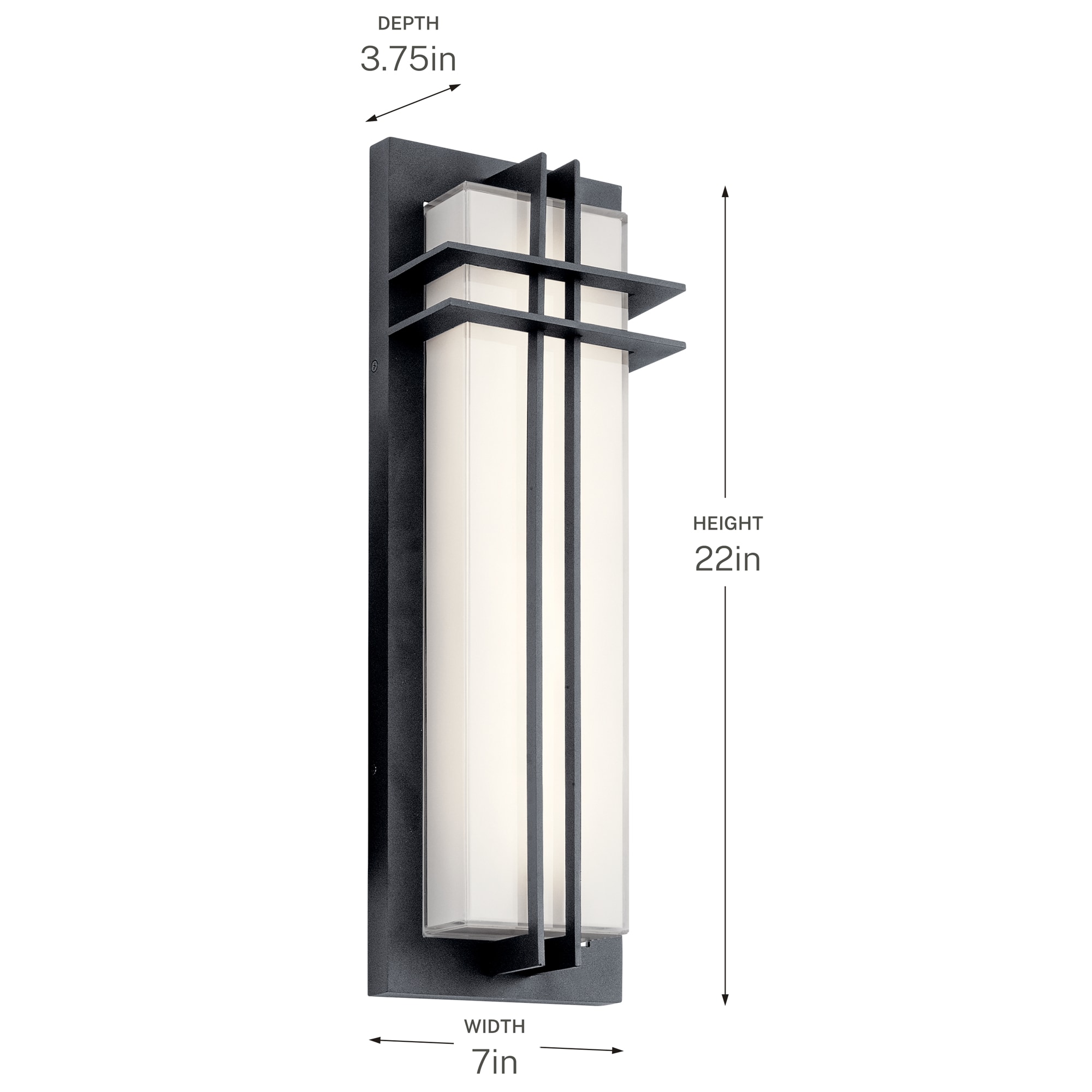 Kichler 49298BKTLED Outdoor-Wall-Lighting - View #7