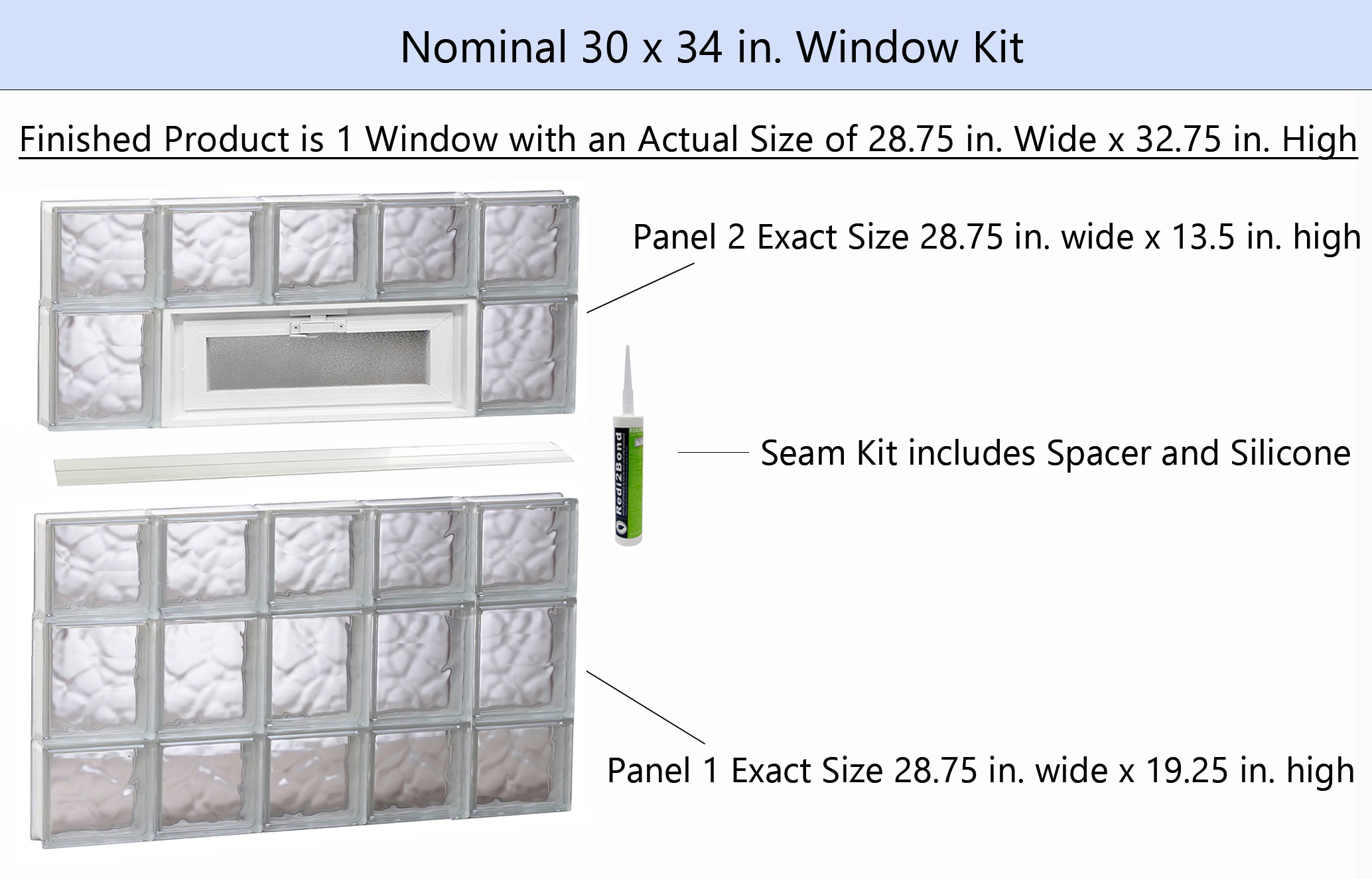 REDI2SET V3034DC Glass-Block-Windows - View #2