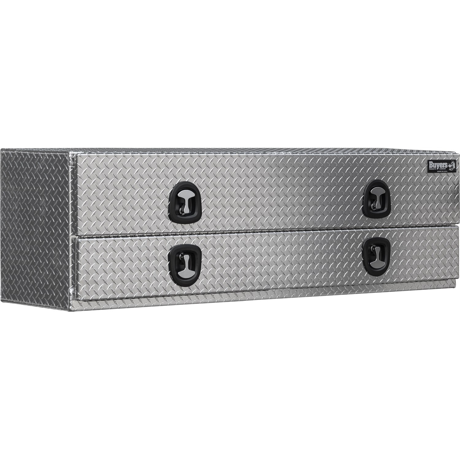 Buyers Products 1701593 18-in x 96-in x 21-in Diamond Tread Aluminum Top mount Truck Tool Box