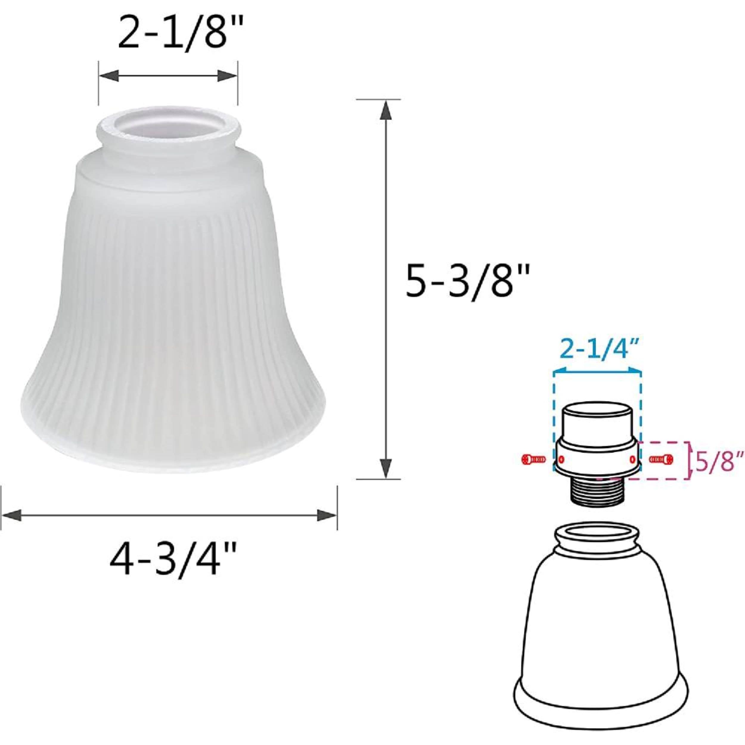Aspen Creative Corporation 23036-4 Light-Shades - View #3