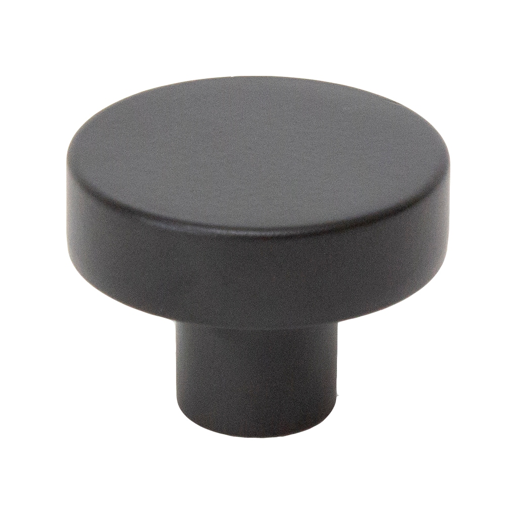 Rusticware 938BLK Knob 1-3/8-in Black Round Modern Cabinet Knob