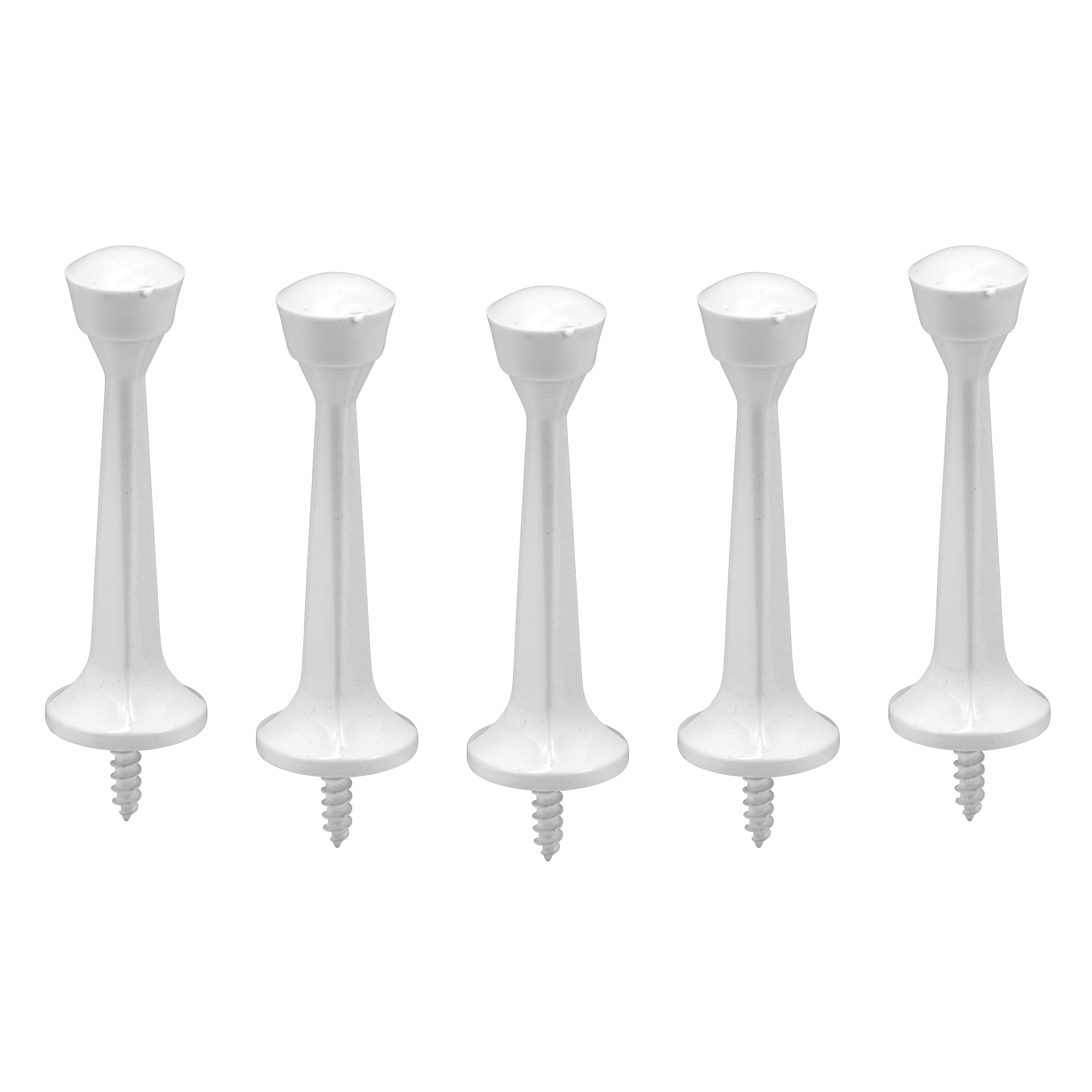 Prime-Line MP10237-5 3-in White Rigid Door Stop 5 -Pack