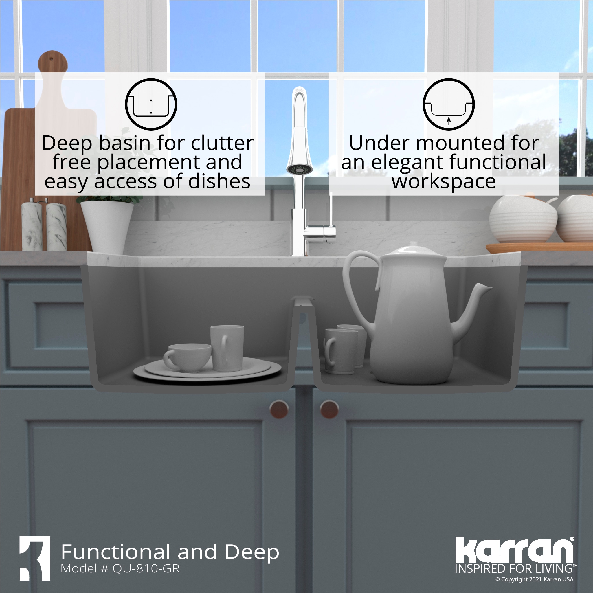 Karran QU-810-GR Kitchen-Sinks - View #9