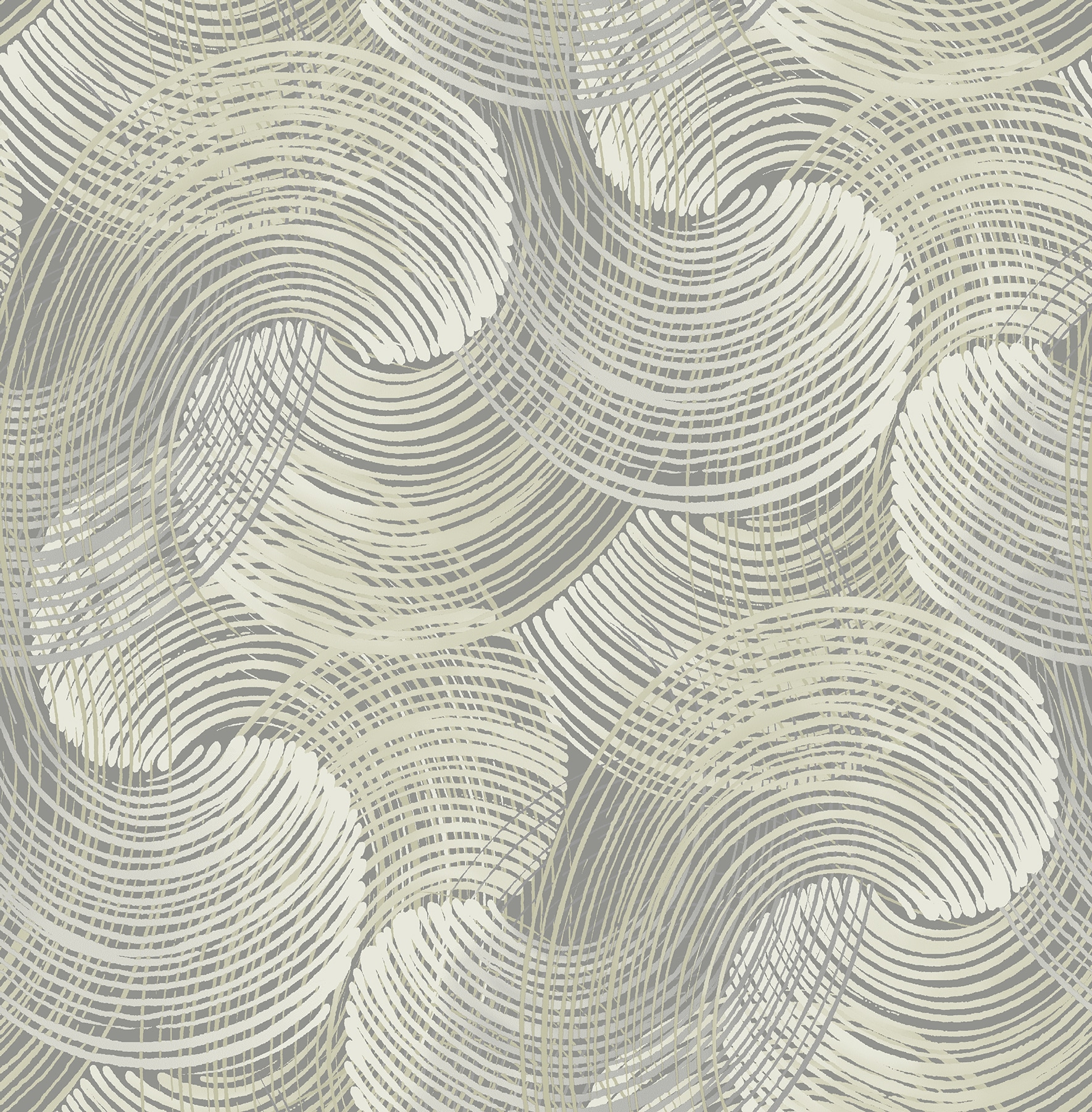 Scott Living 2964-25906 56.4-Sq. Feet Grey Non-woven Textured Abstract 3D Unpasted Wallpaper