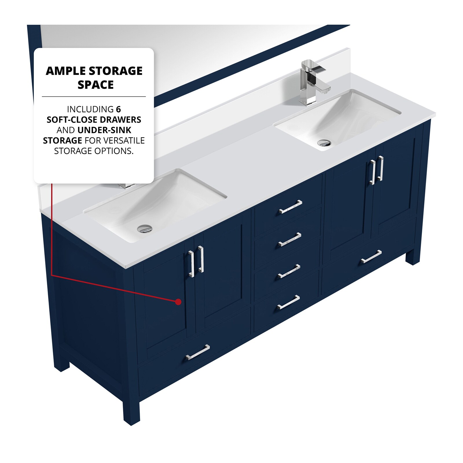 Lexora LVJ80DE311 Bath-Vanity-Combo - View #7