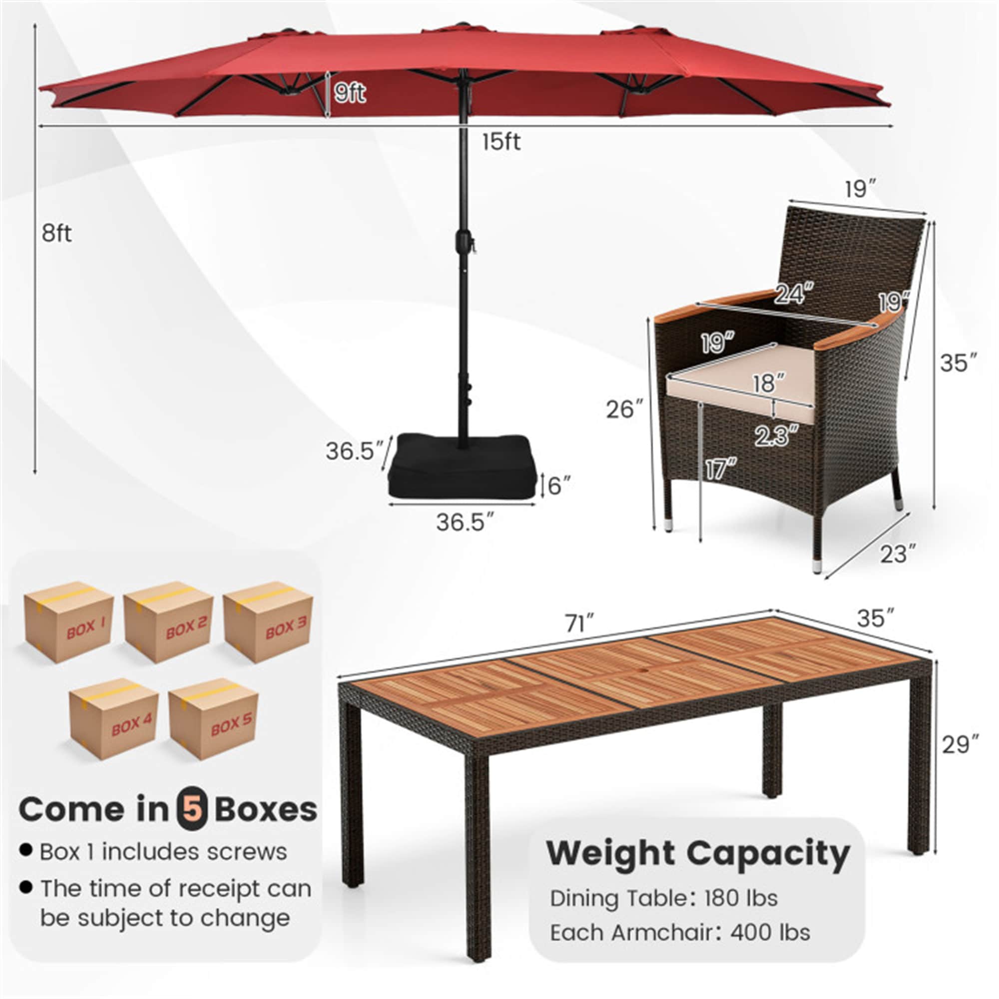 BABOOM BOM-3S00039-OR Patio-Dining-Sets - View #5