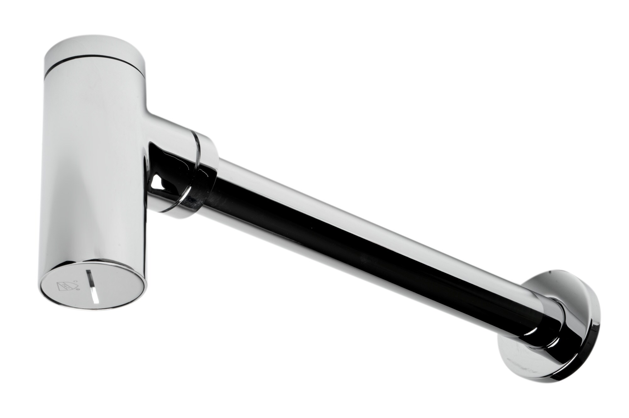 Polished Chrome Modern Round Decorative Bottle P-Trap