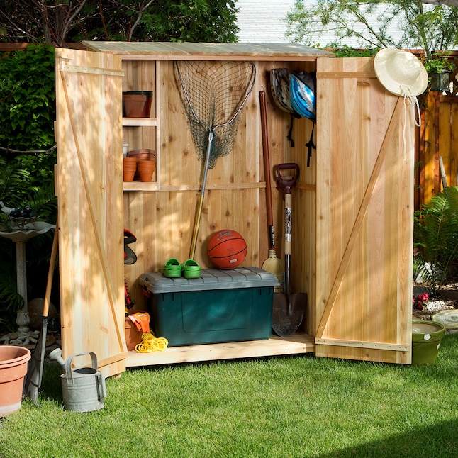 All Things Cedar Natural Wood, Small Outdoor Wood Storage Sheds