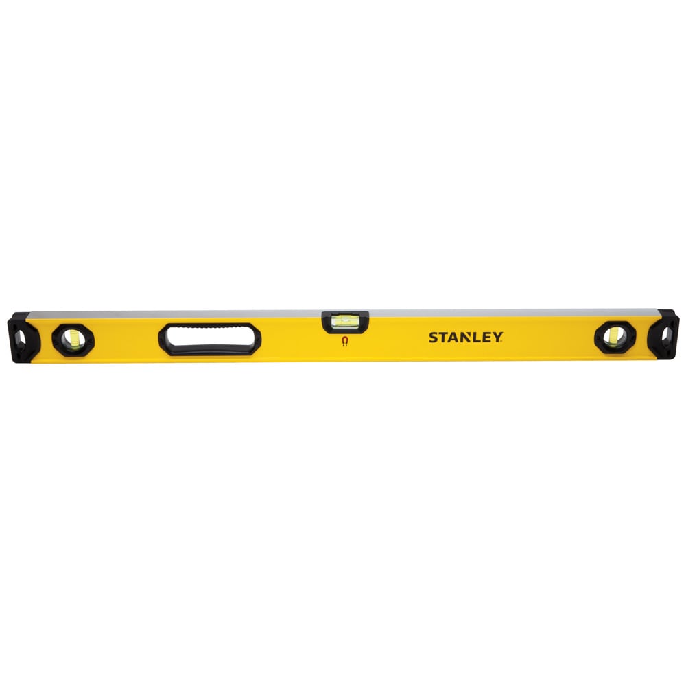 Stanley STHT42505 Aluminum 48-in 3 Vial Magnetic Box Beam Level