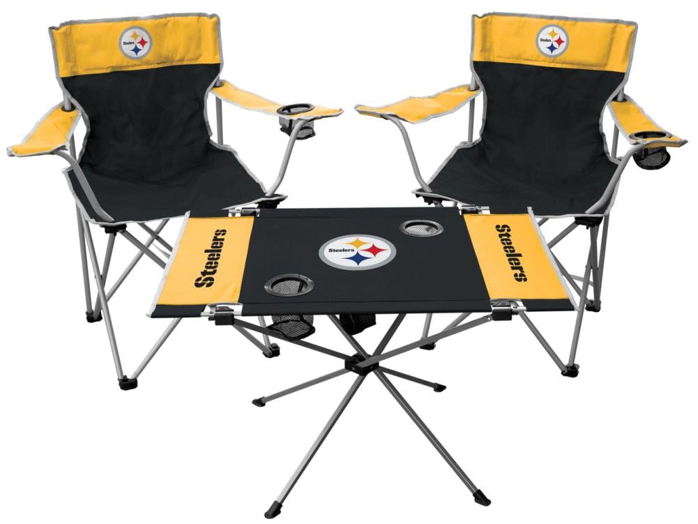 Rawlings Pittsburgh Steelers Polyester Multi Color Folding Tailgate Set in  the Beach & Camping Chairs department at