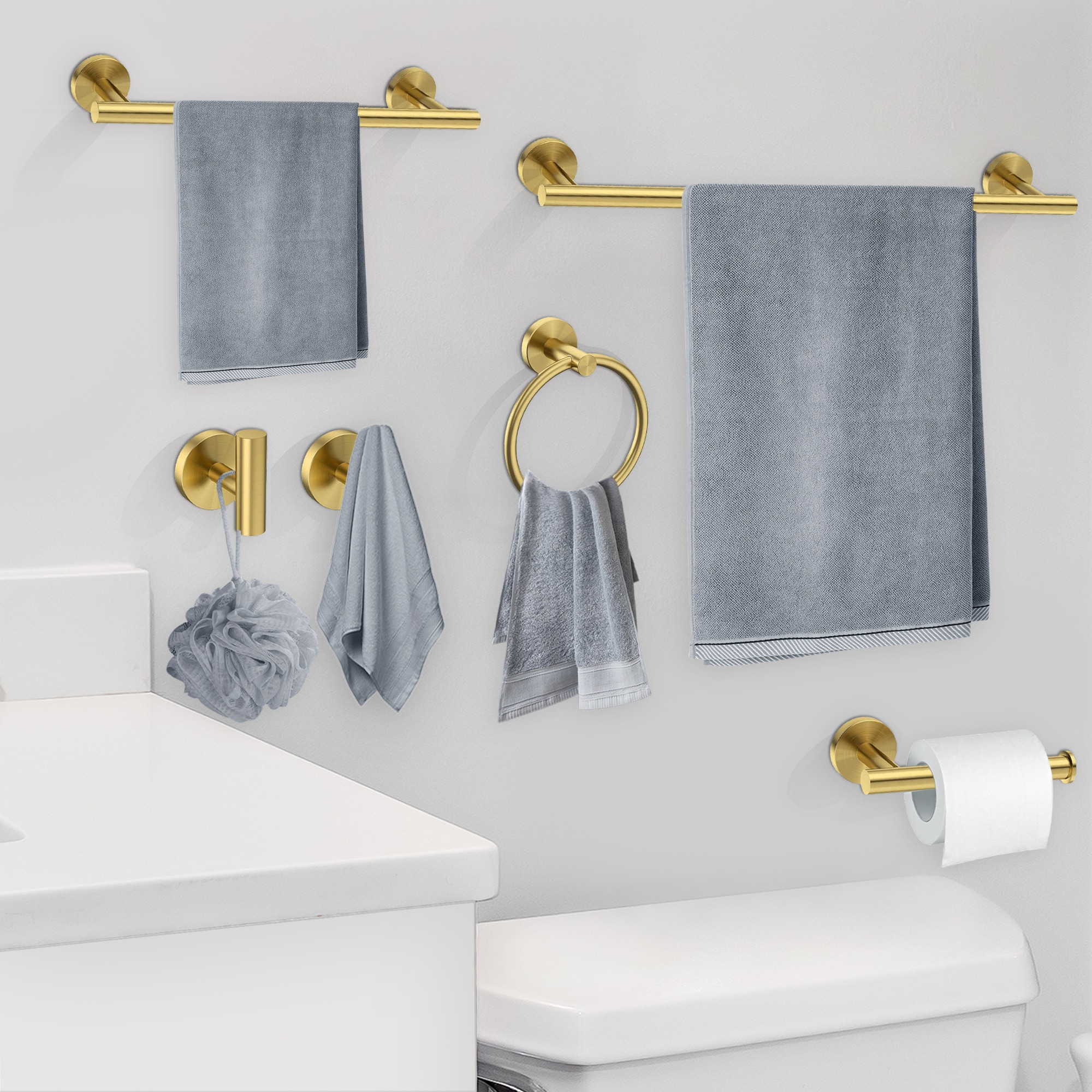 Wooakway BHS6R600-GD Decorative-Bath-Hardware-Kits - View #6