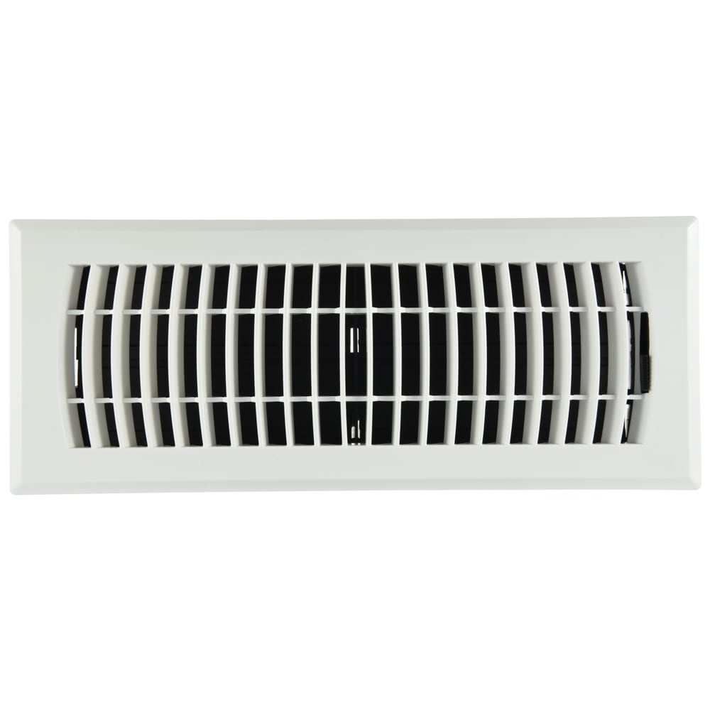 RELIABILT 2010412WH 4-in x 12-in ABS resin White Floor Register